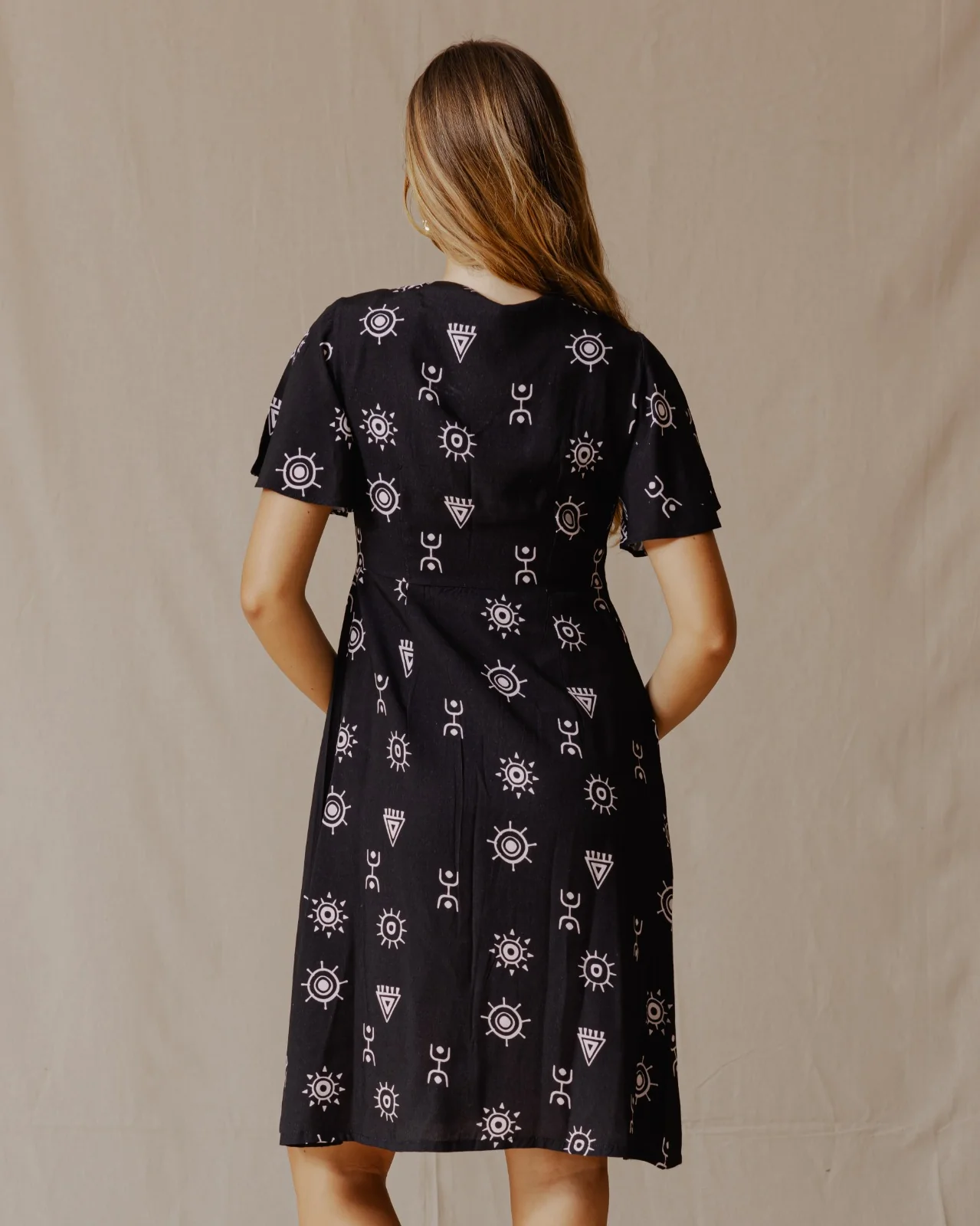 African Dress Black - Image 5