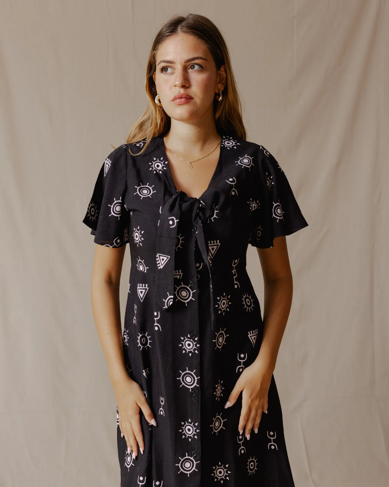 African Dress Black - Image 6