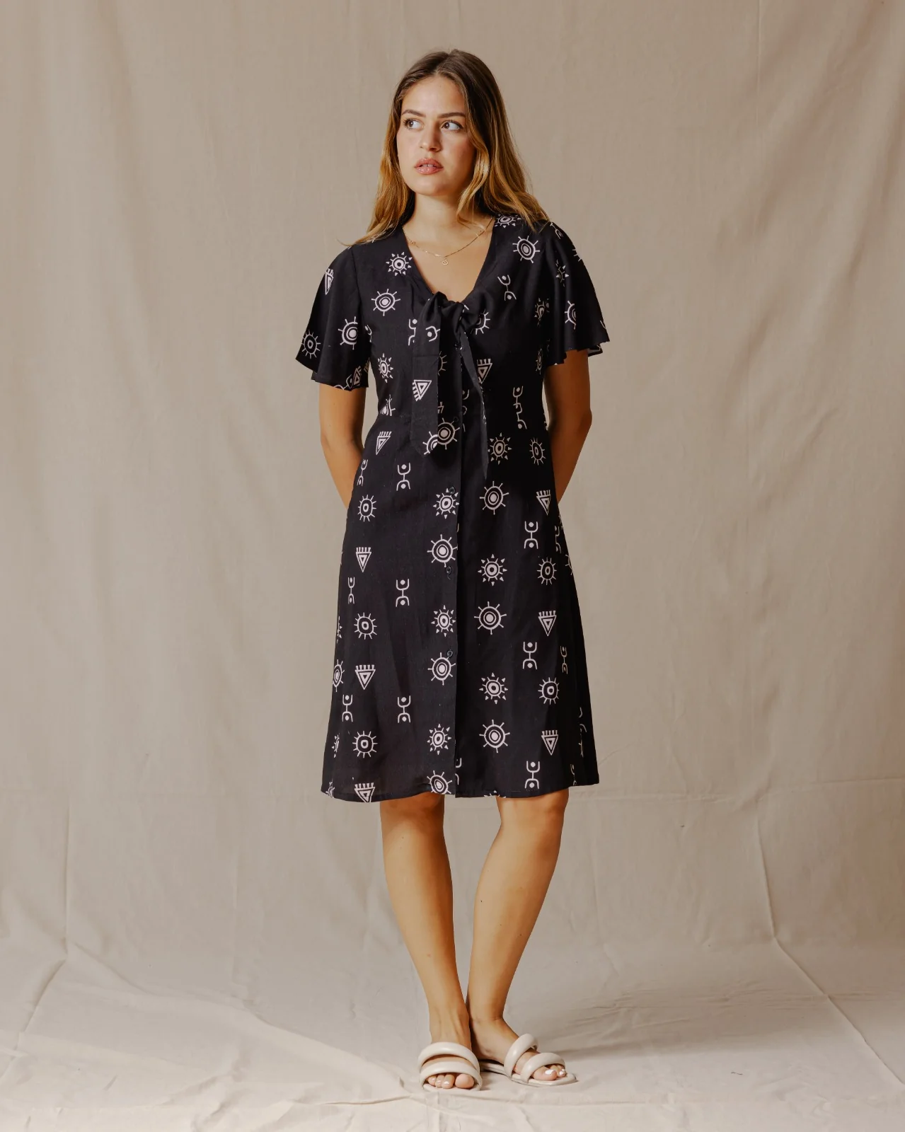 African Dress Black - Image 8