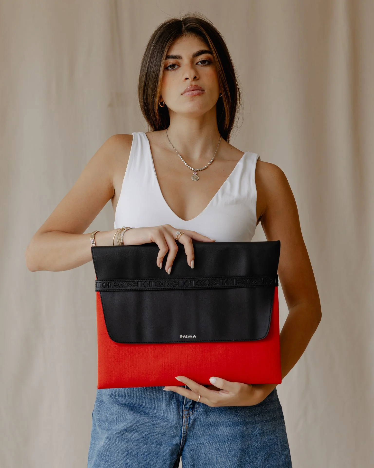 Aztec Laptop Sleeve In Orange