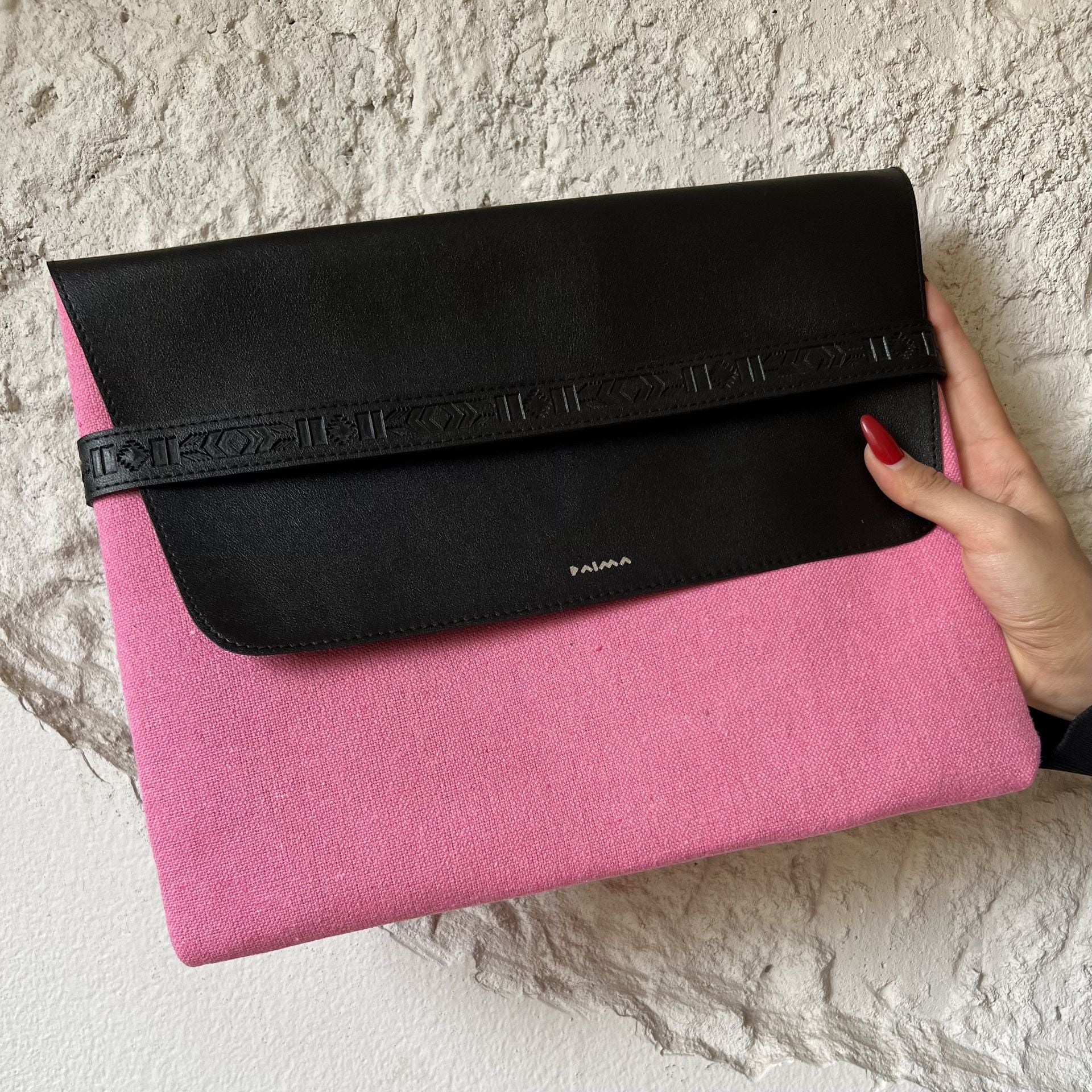 Aztec Laptop Sleeve In Pink - Image 4