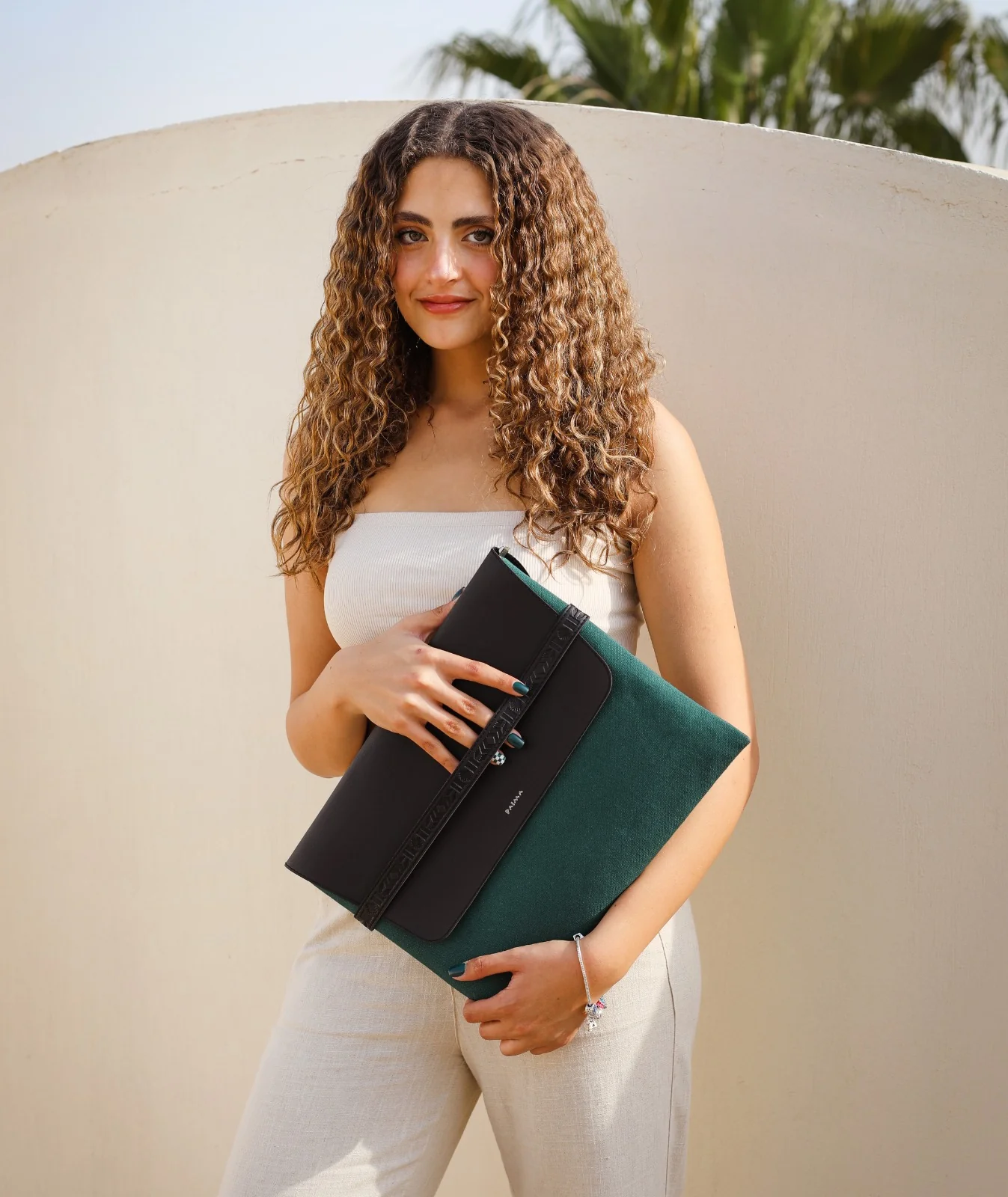 Aztec Laptop Sleeve In Teal - Image 6
