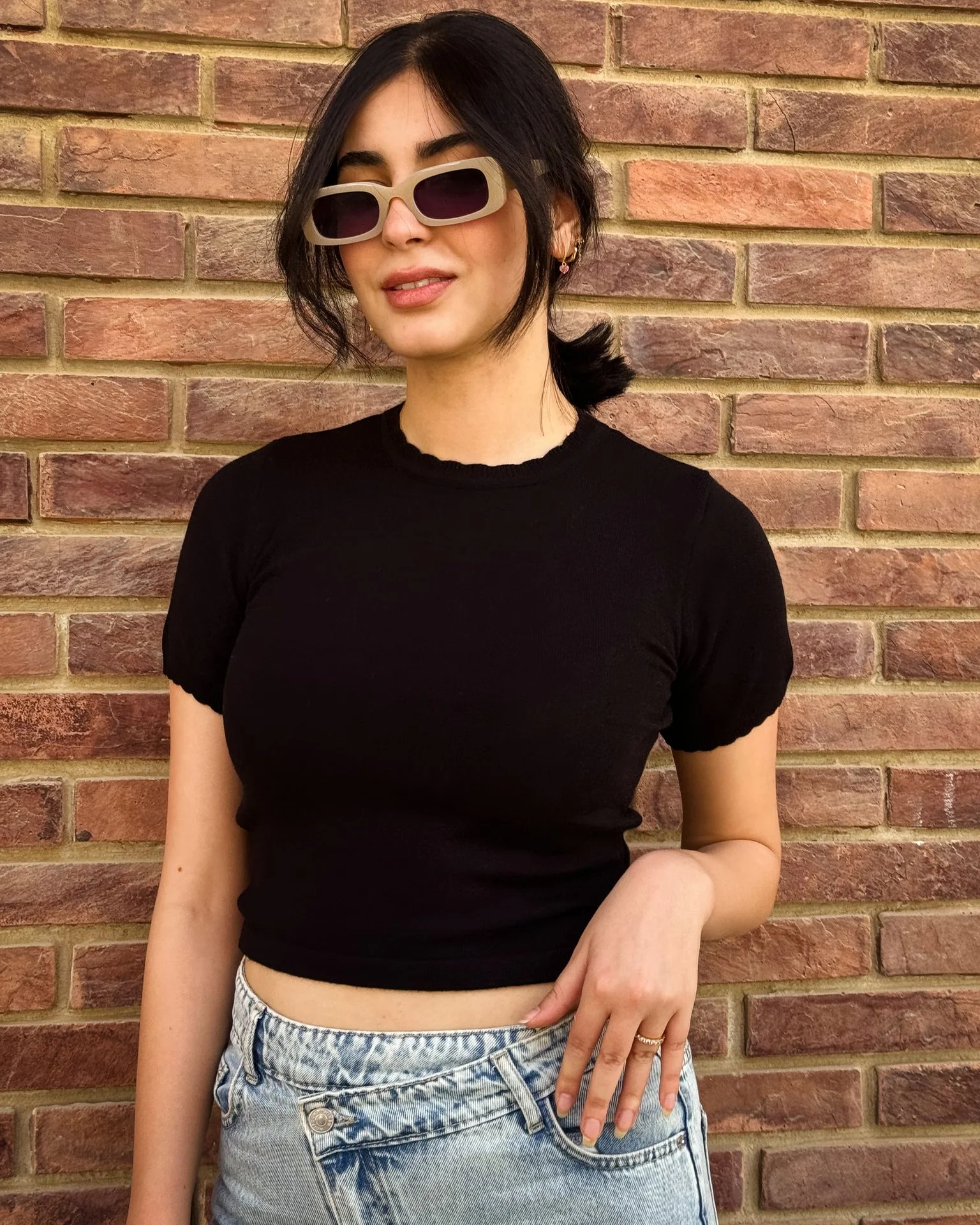 Basic Knit Top Black - Image 7