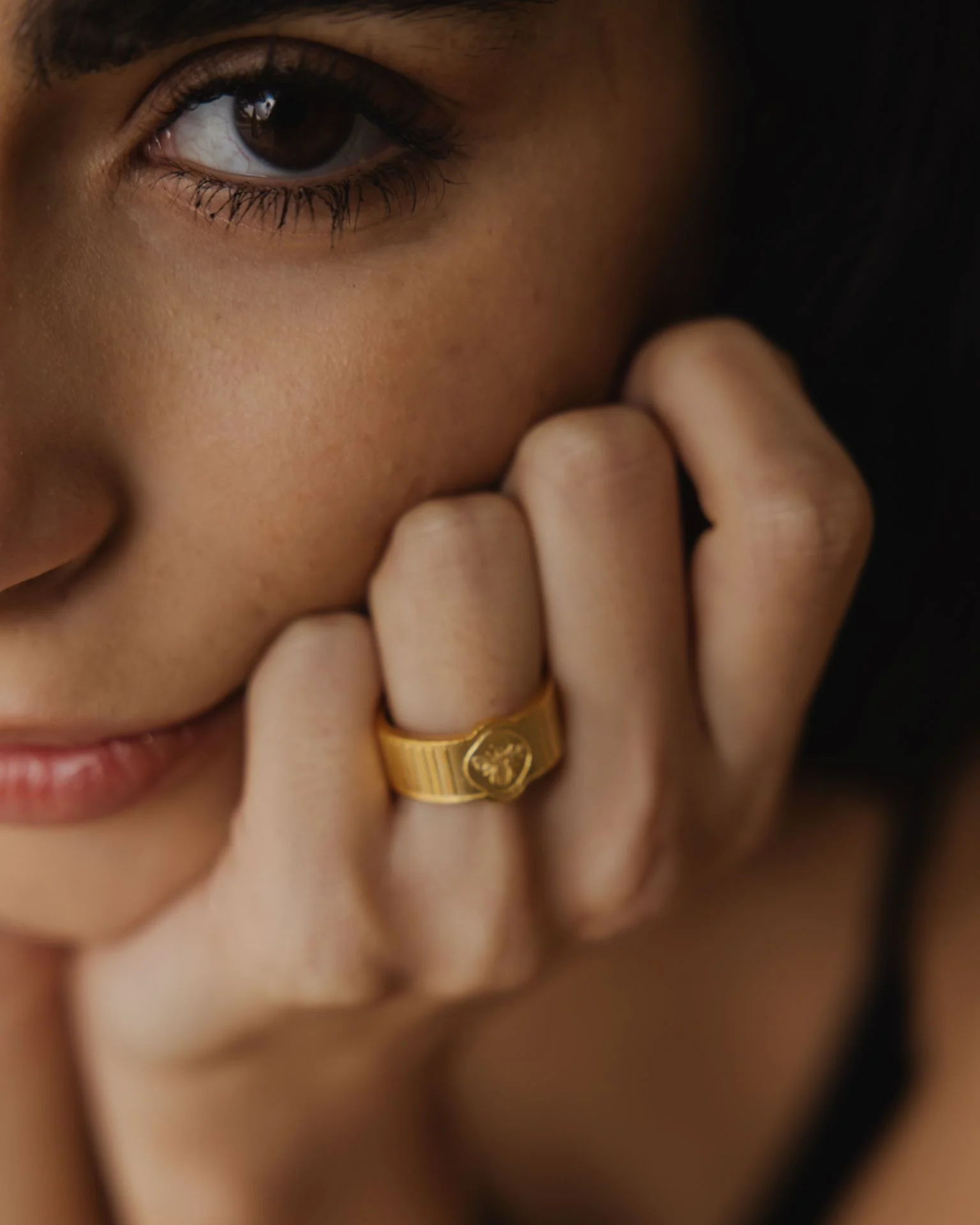 Bee Gold Plated Ring - Image 3