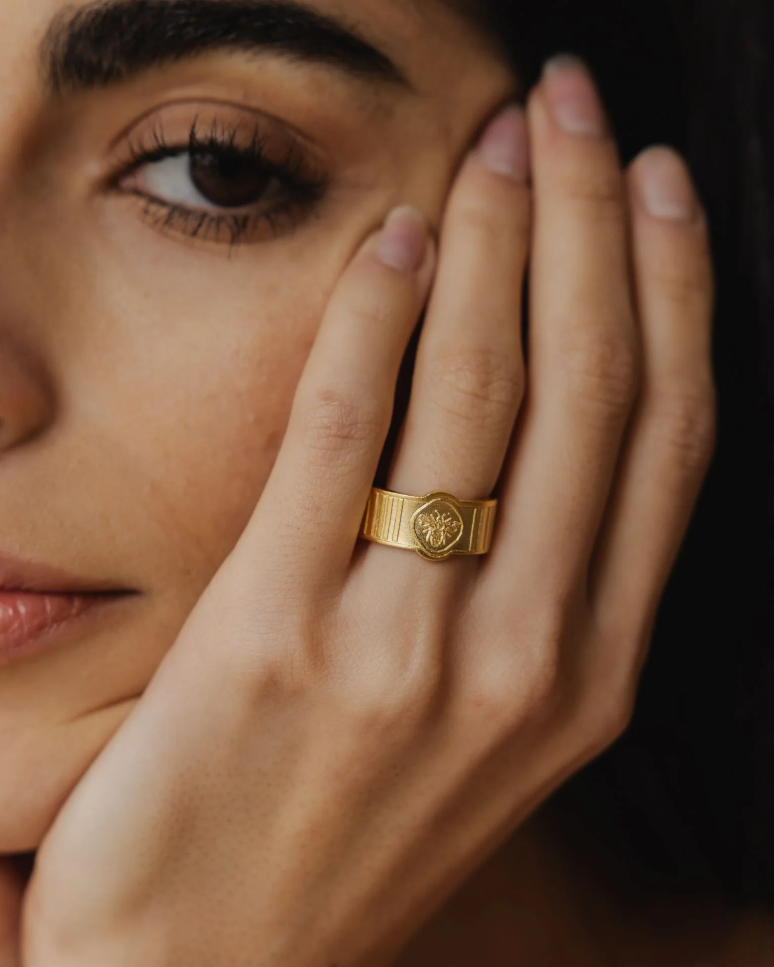 Bee Gold Plated Ring - Image 4