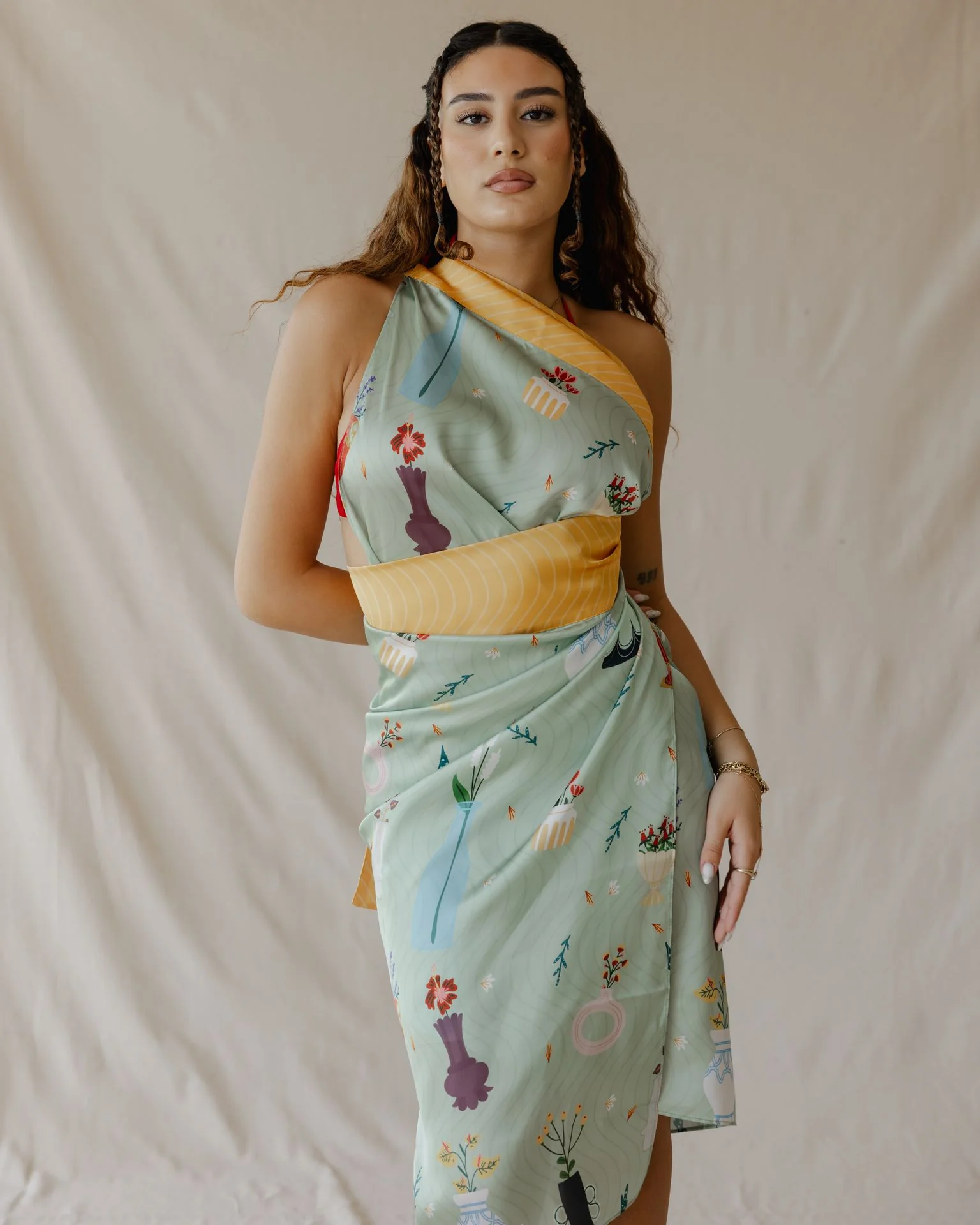 Botanical Daydream Sarong Mint - Image 3
