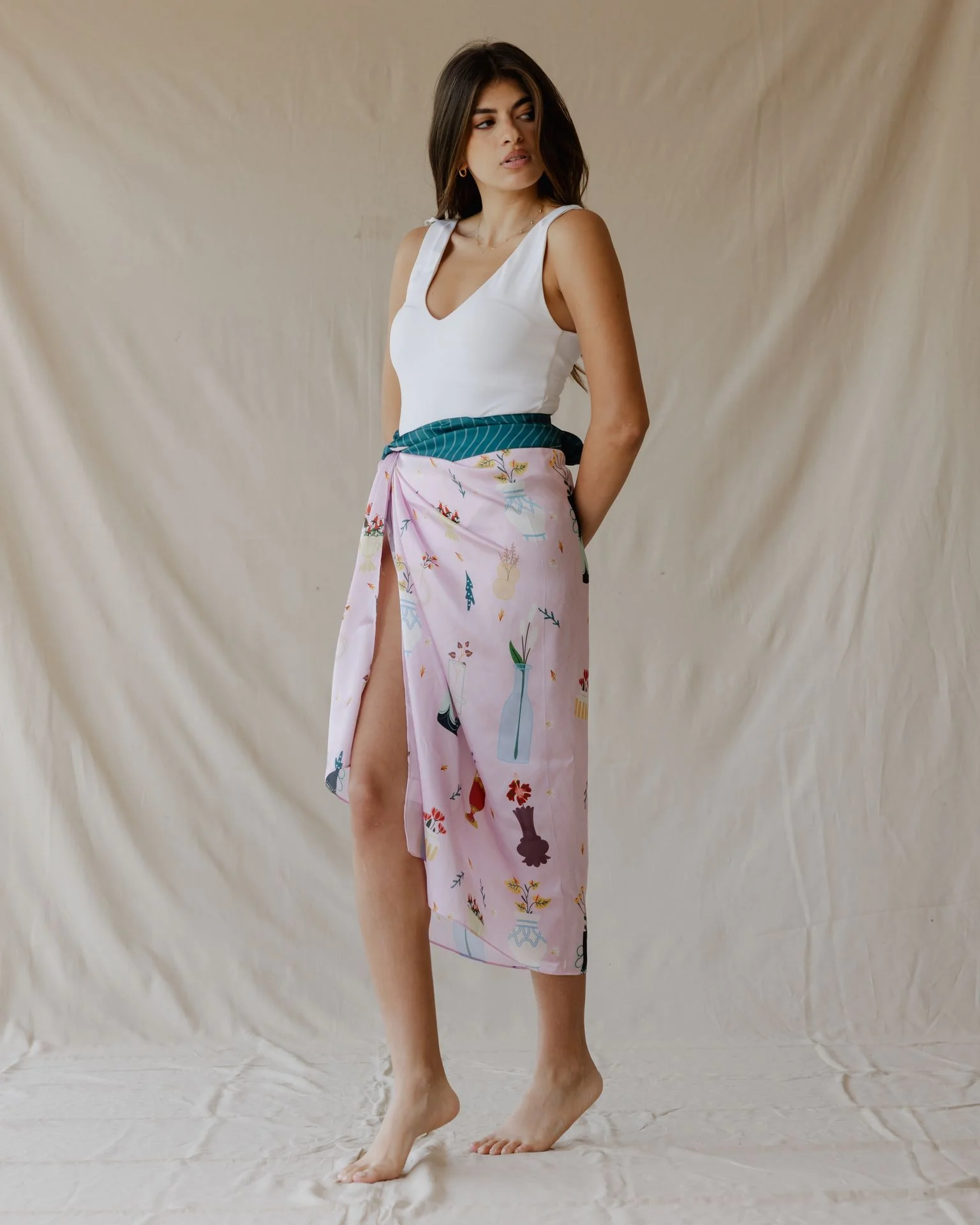 Botanical Daydream Sarong Pink - Image 2