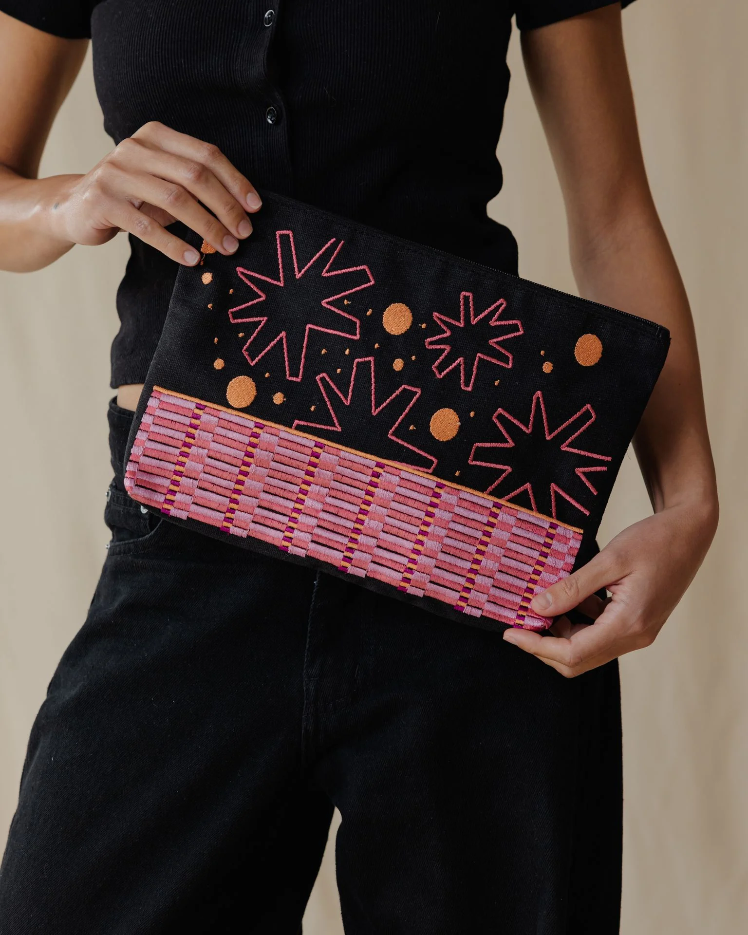Confetti Party Embroidered Pouch - Image 2