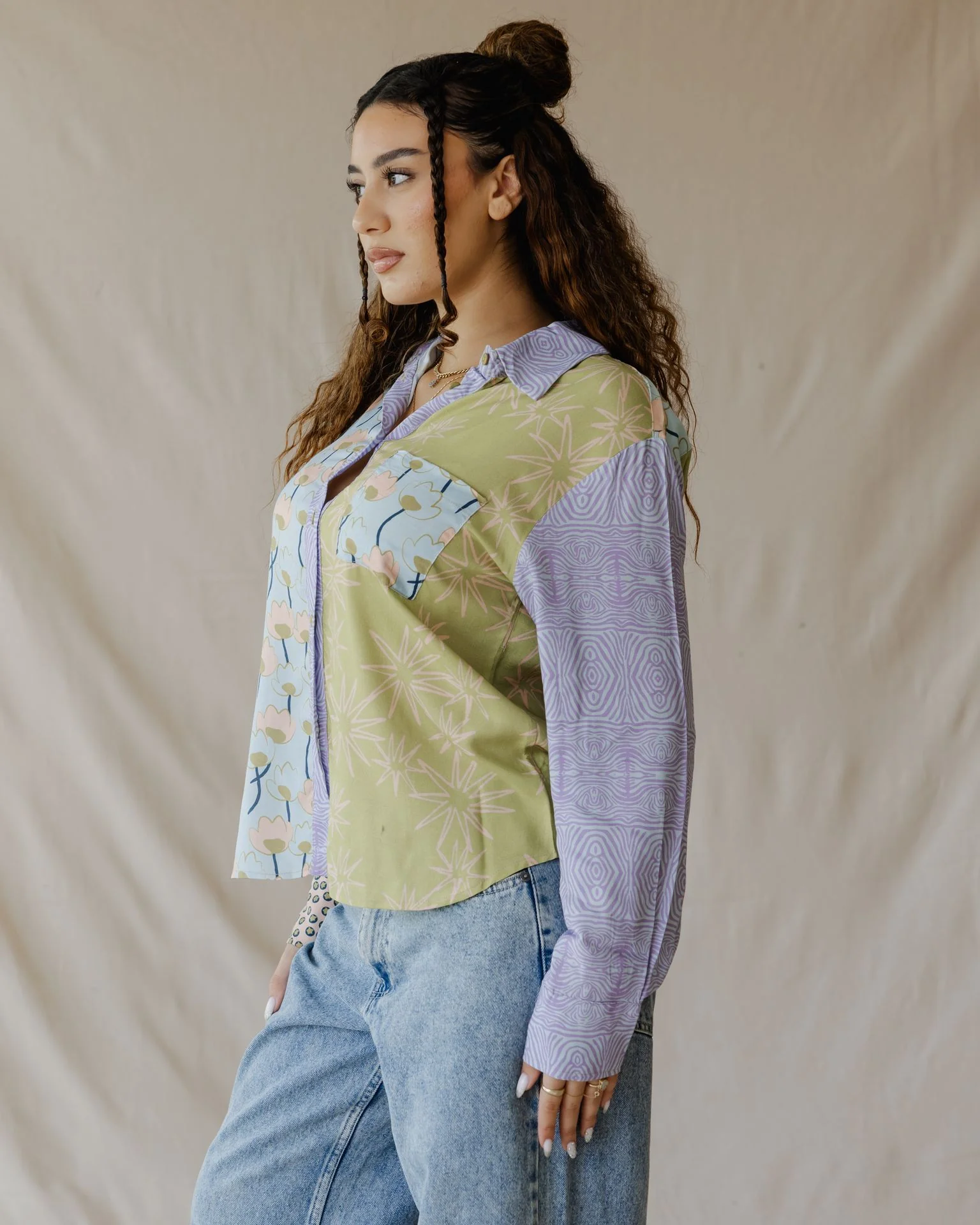 Cool Tones Retro Mix Shirt - Image 3