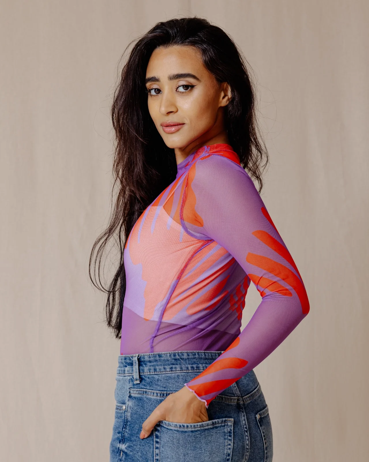 Cotton Candy Mesh Top - Image 4