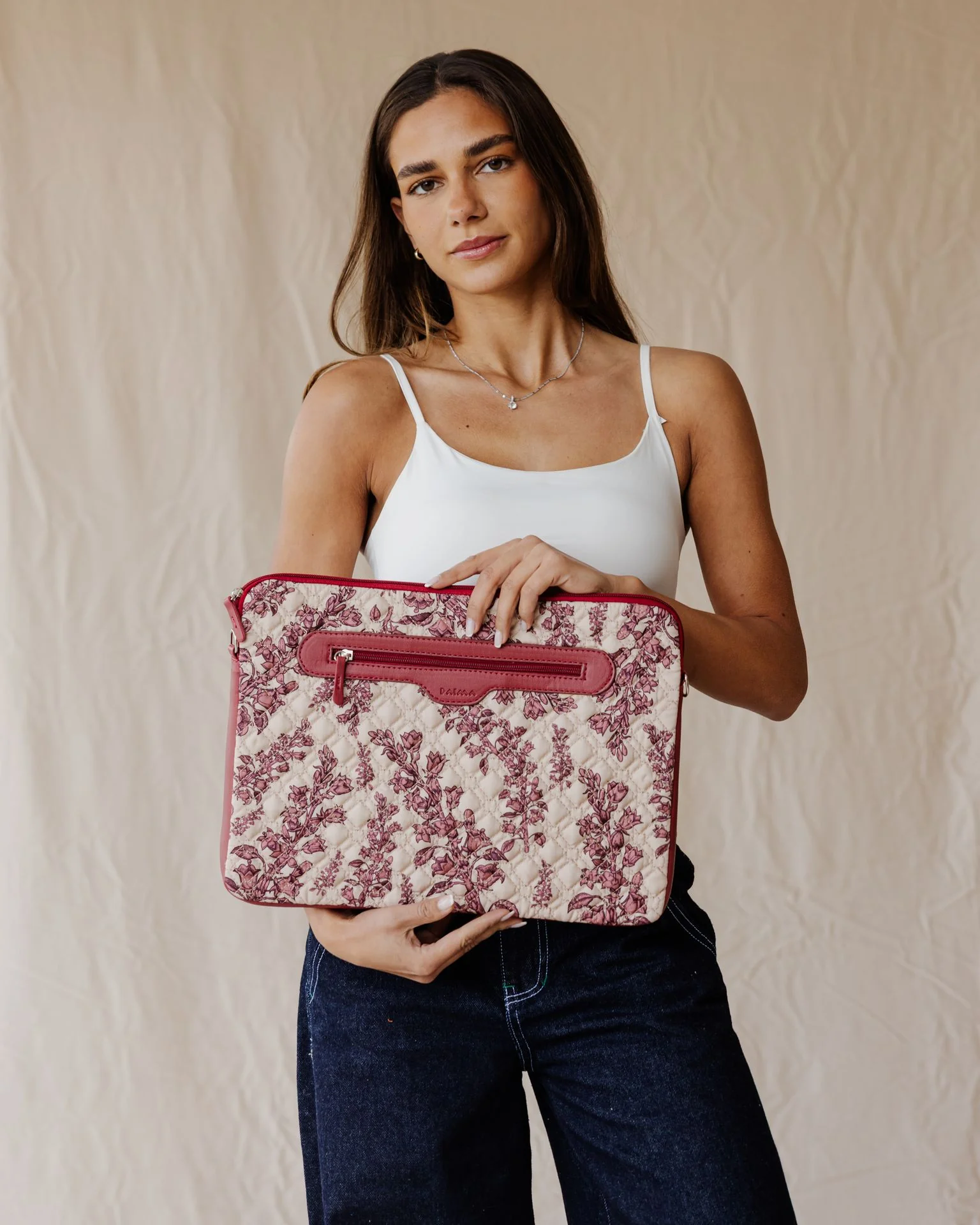 Crimson Botanique Quilted Sleeve - Image 3