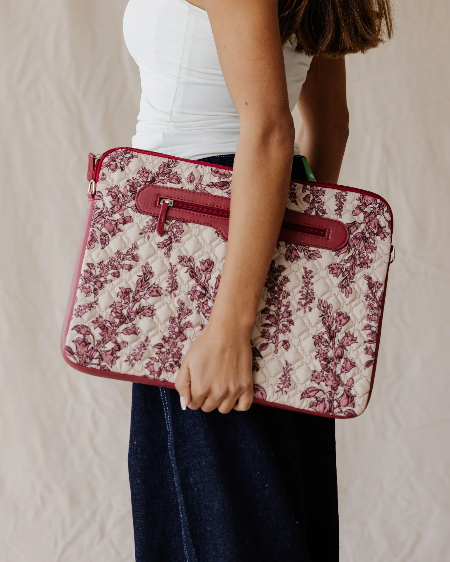 Crimson Botanique Quilted Sleeve - Image 5