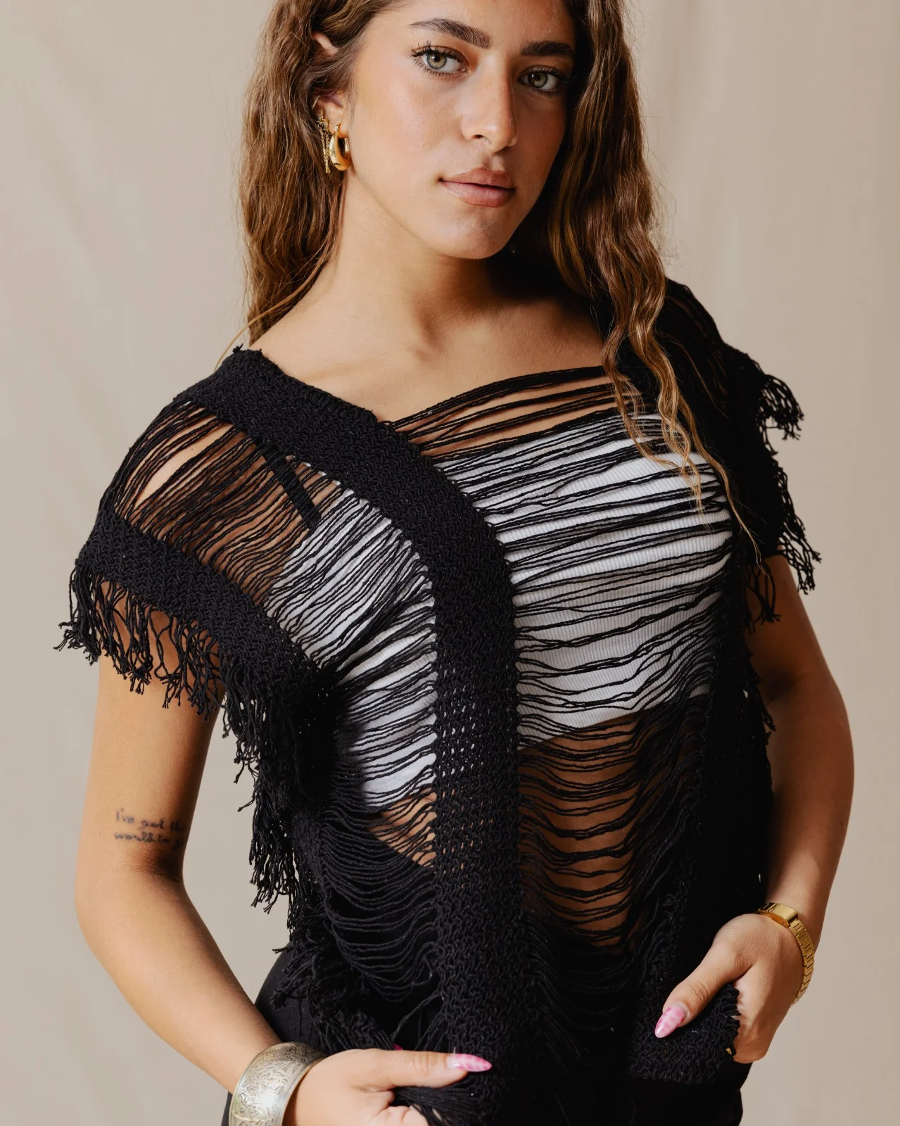 Cutout Trico Top Black - Image 3