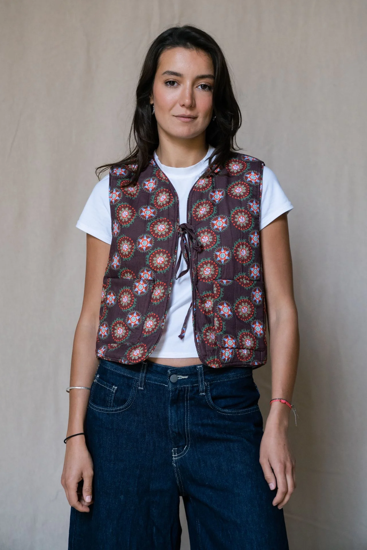 Damask Rose Reversible Vest - Image 6