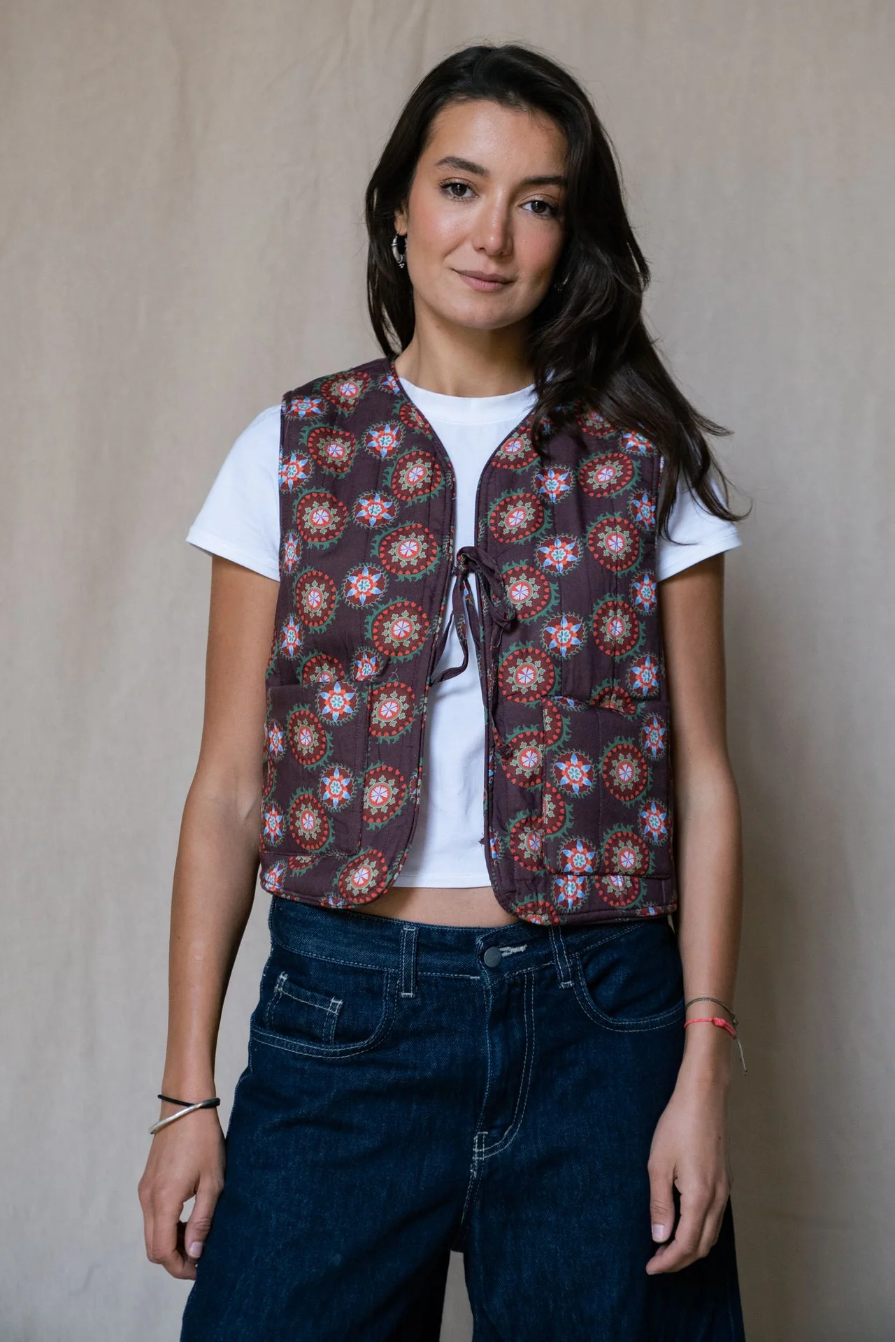 Damask Rose Reversible Vest - Image 7
