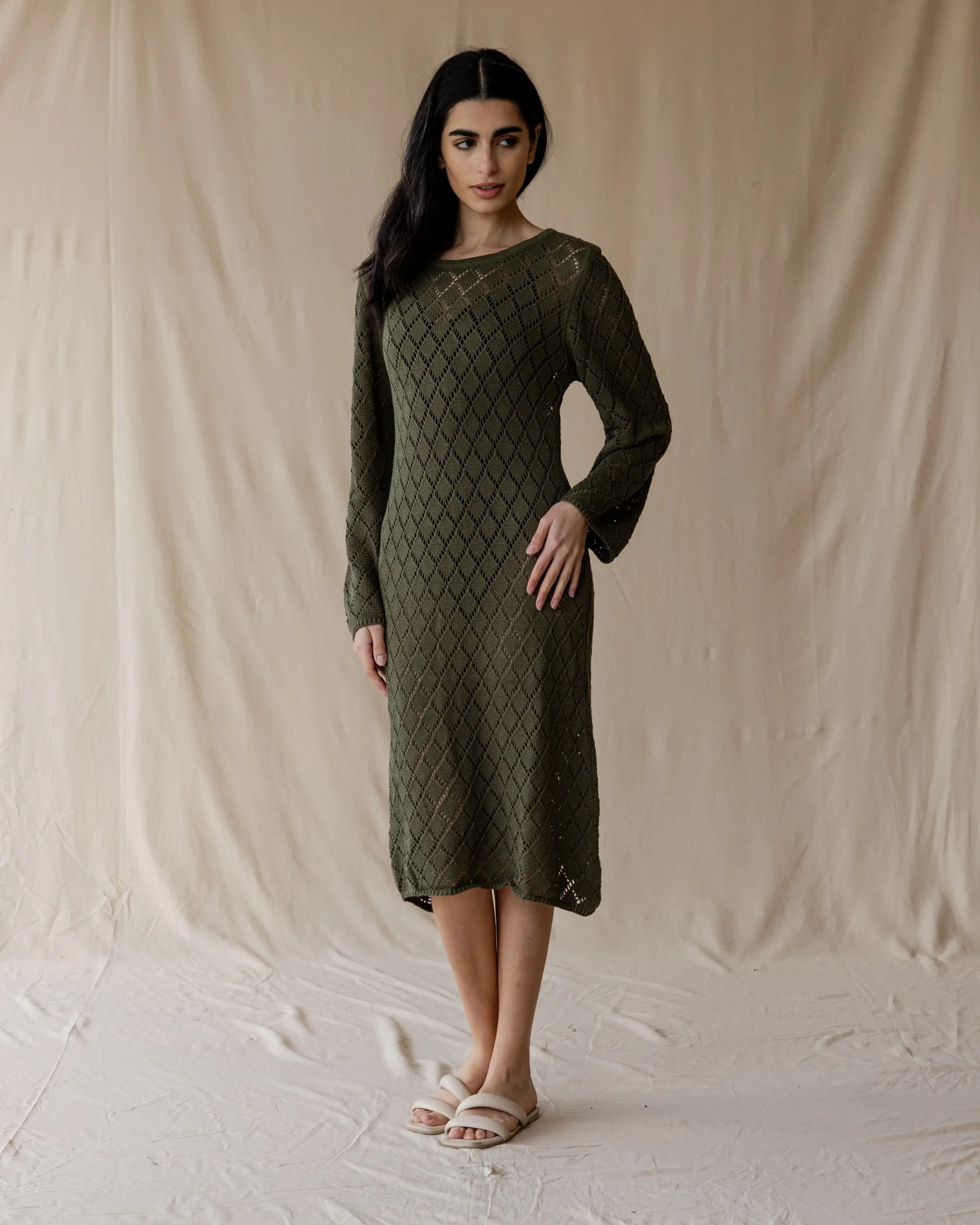 Dusk Olive Knit Dress