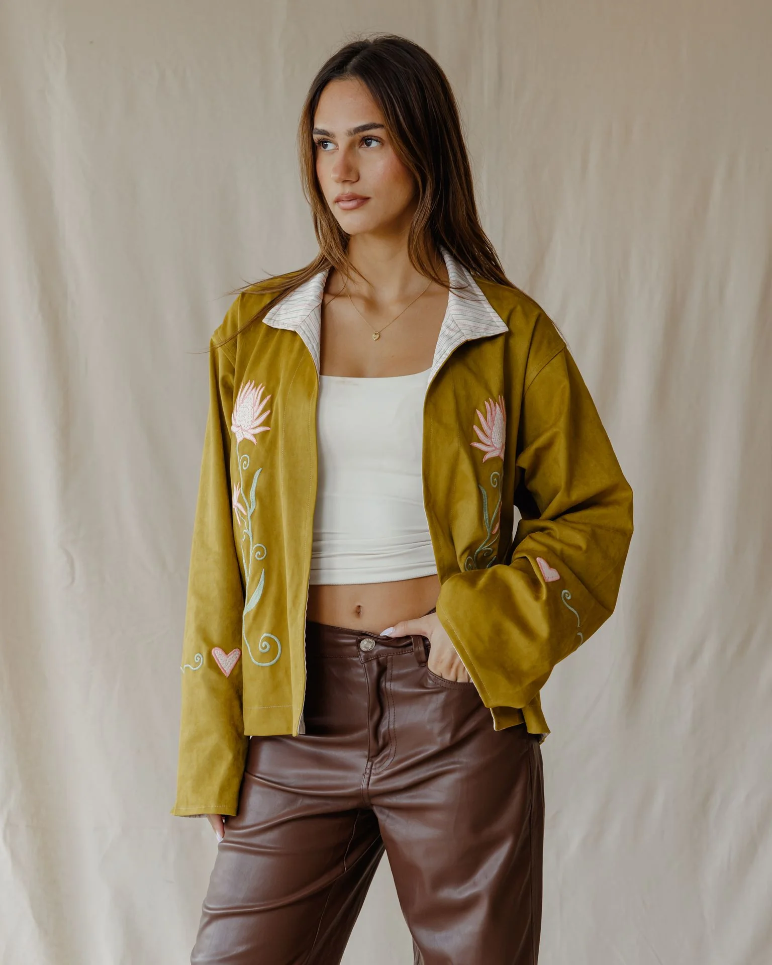 Embroidered Heart Meadow Jacket - Image 2