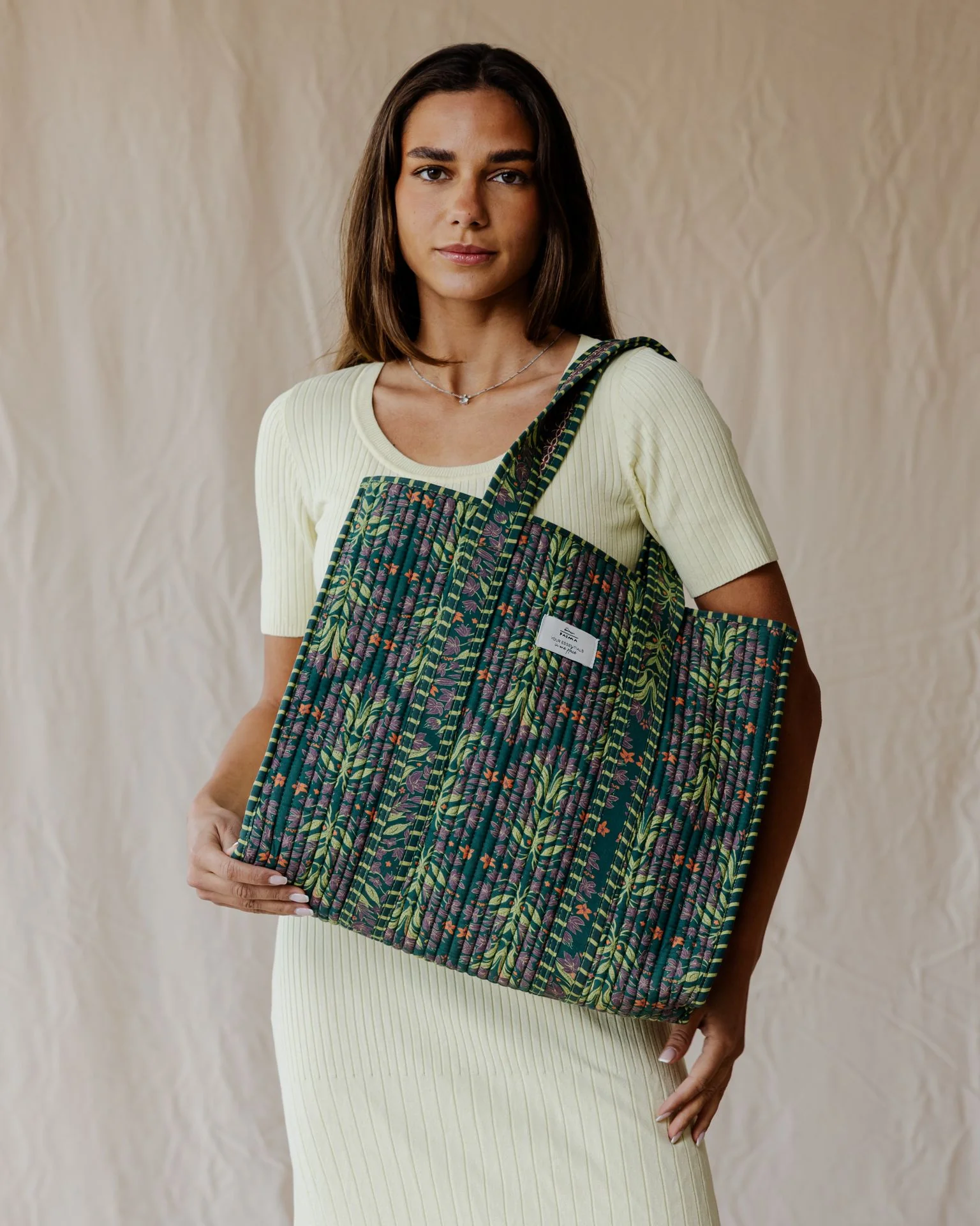 Emerald City Quilted Tote Bag - Image 2
