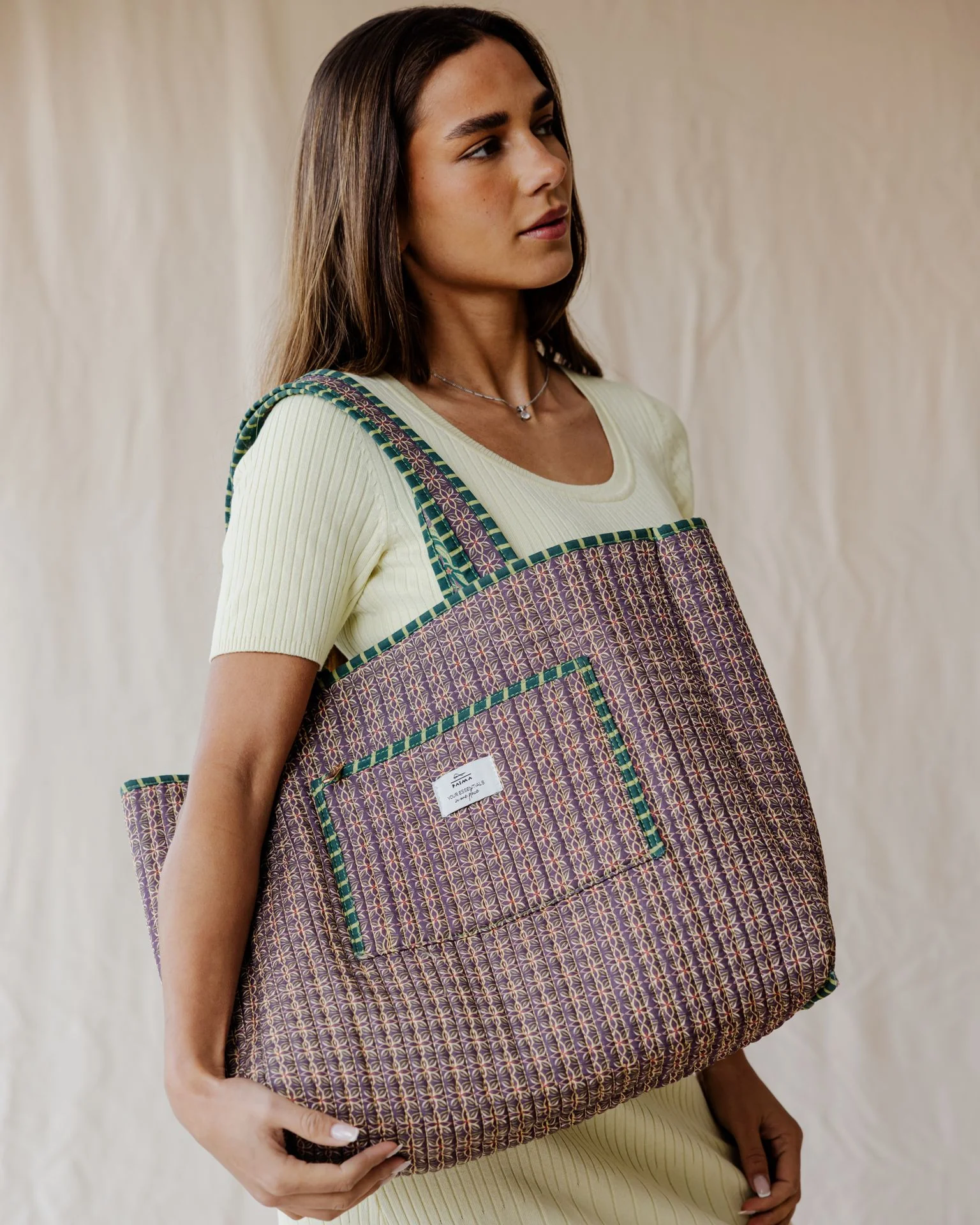 Emerald City Quilted Tote Bag - Image 5