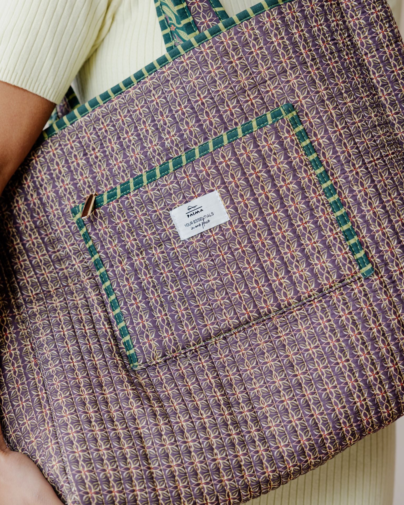 Emerald City Quilted Tote Bag - Image 6