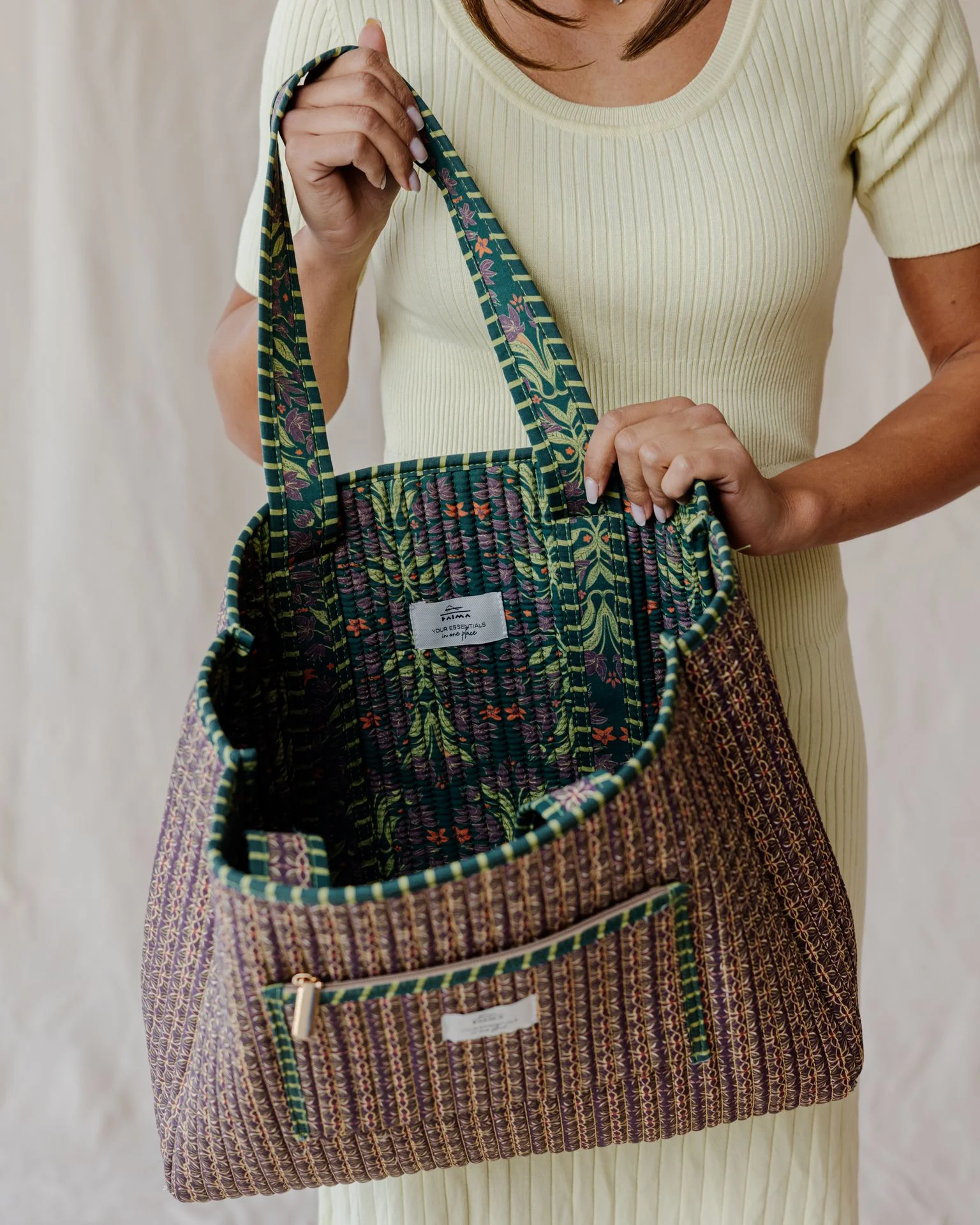 Emerald City Quilted Tote Bag - Image 7