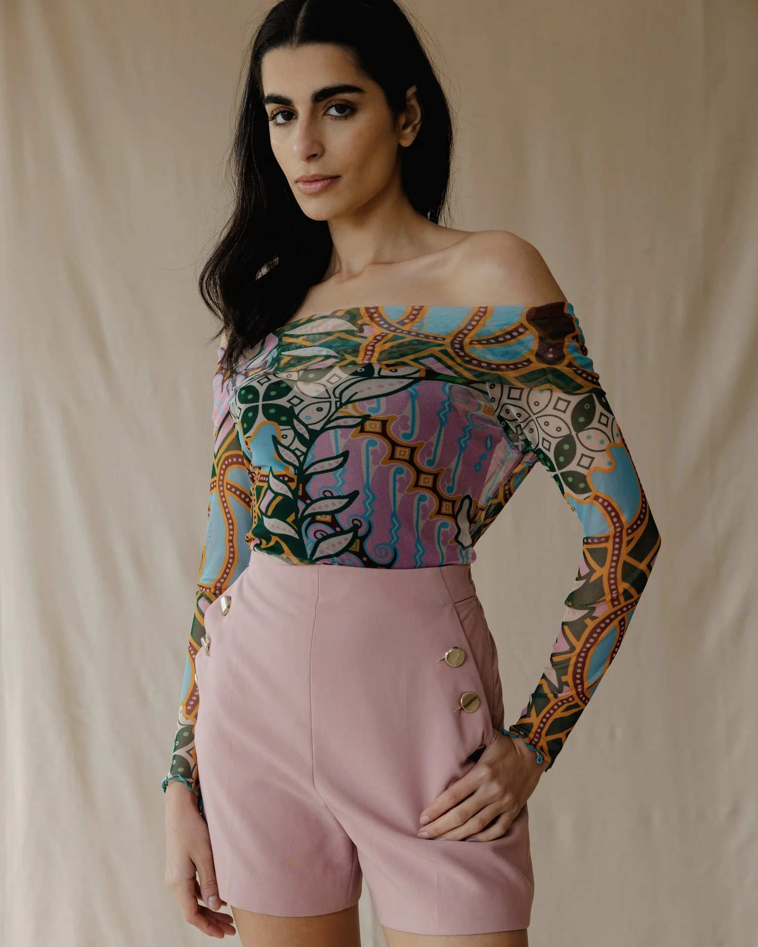 Emerald Oasis Mesh Top