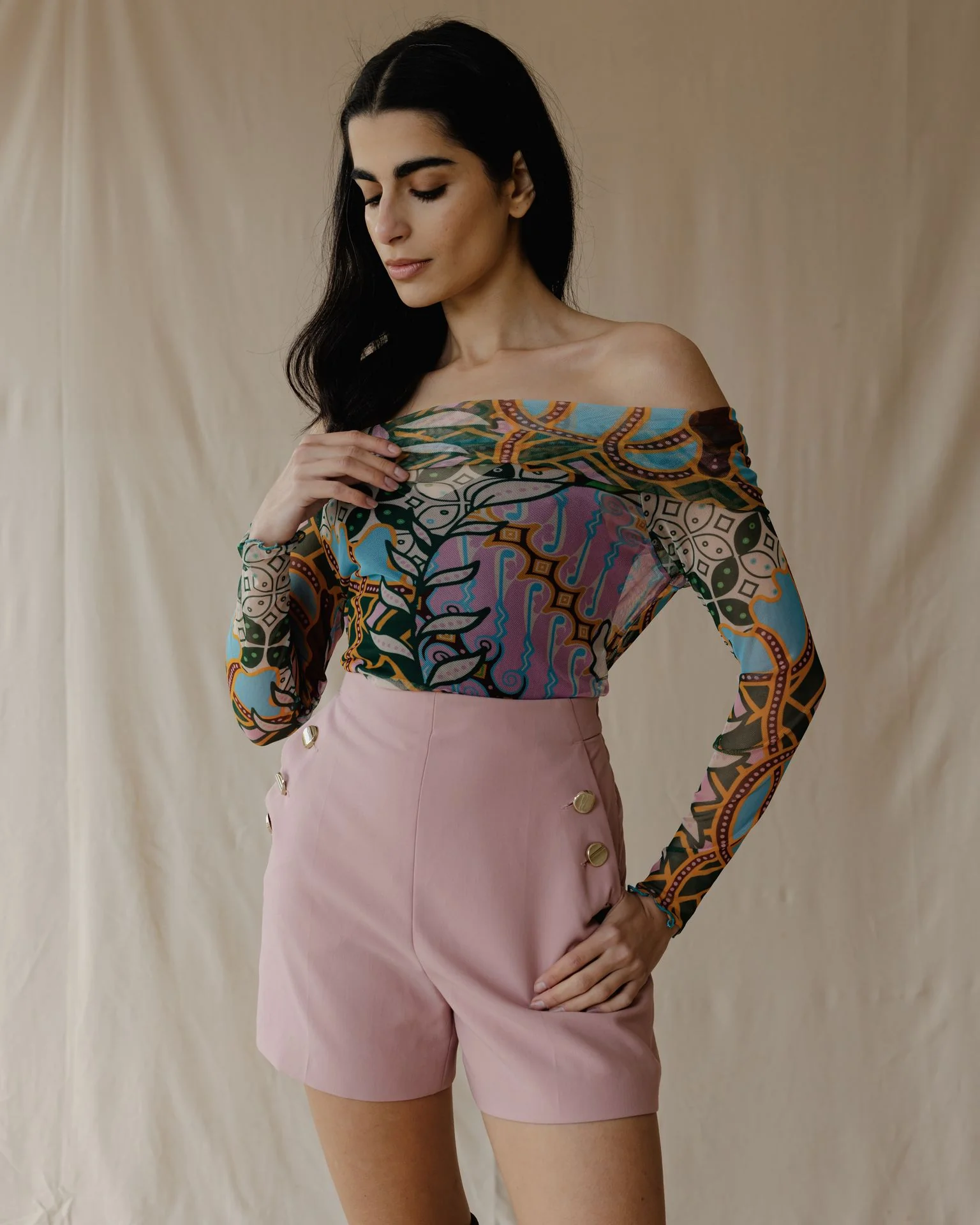 Emerald Oasis Mesh Top - Image 2