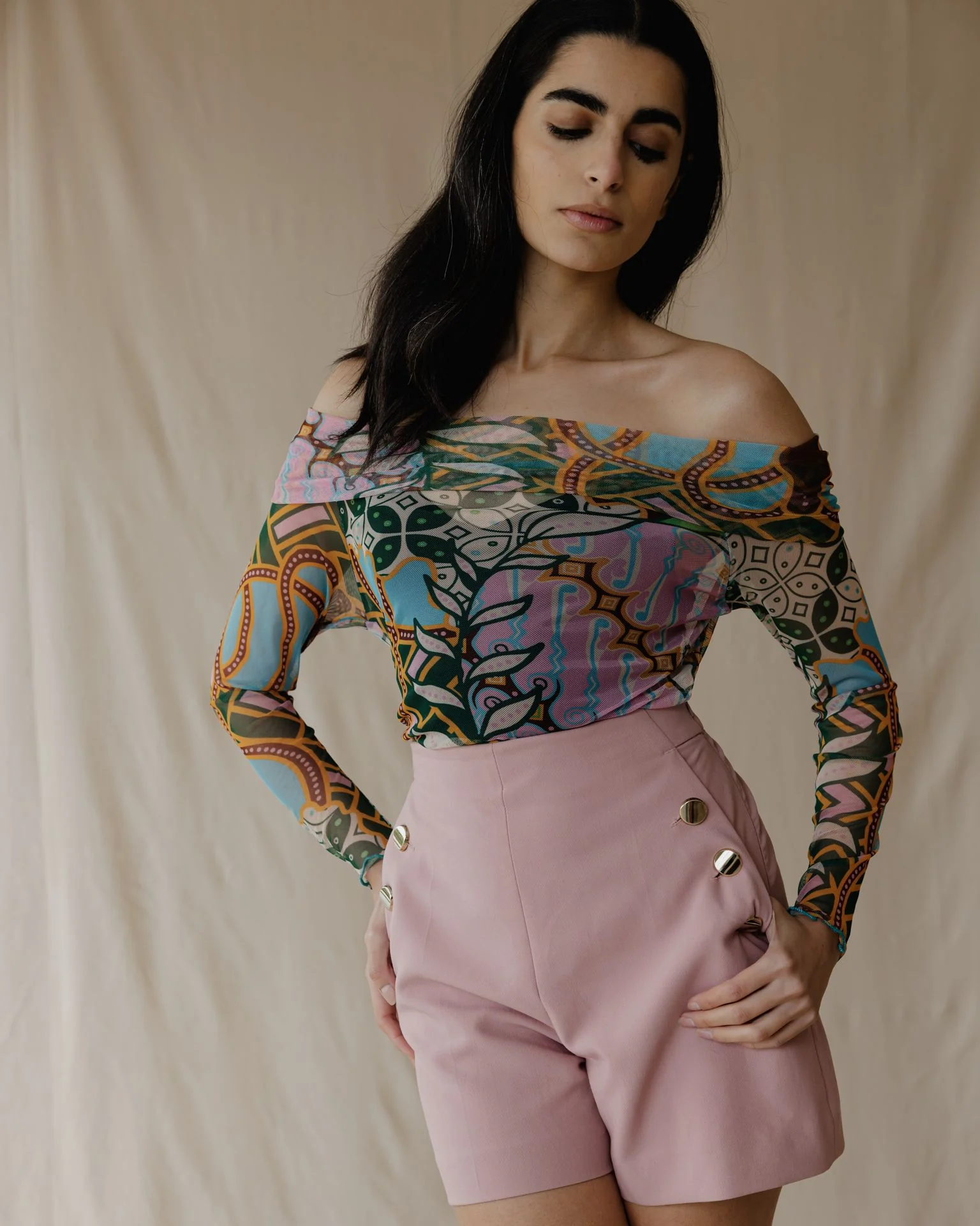 Emerald Oasis Mesh Top - Image 3