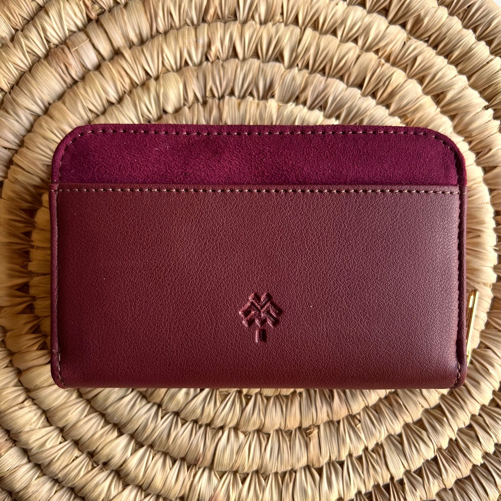 Engraved Boho Wallet Burgundy - Image 2