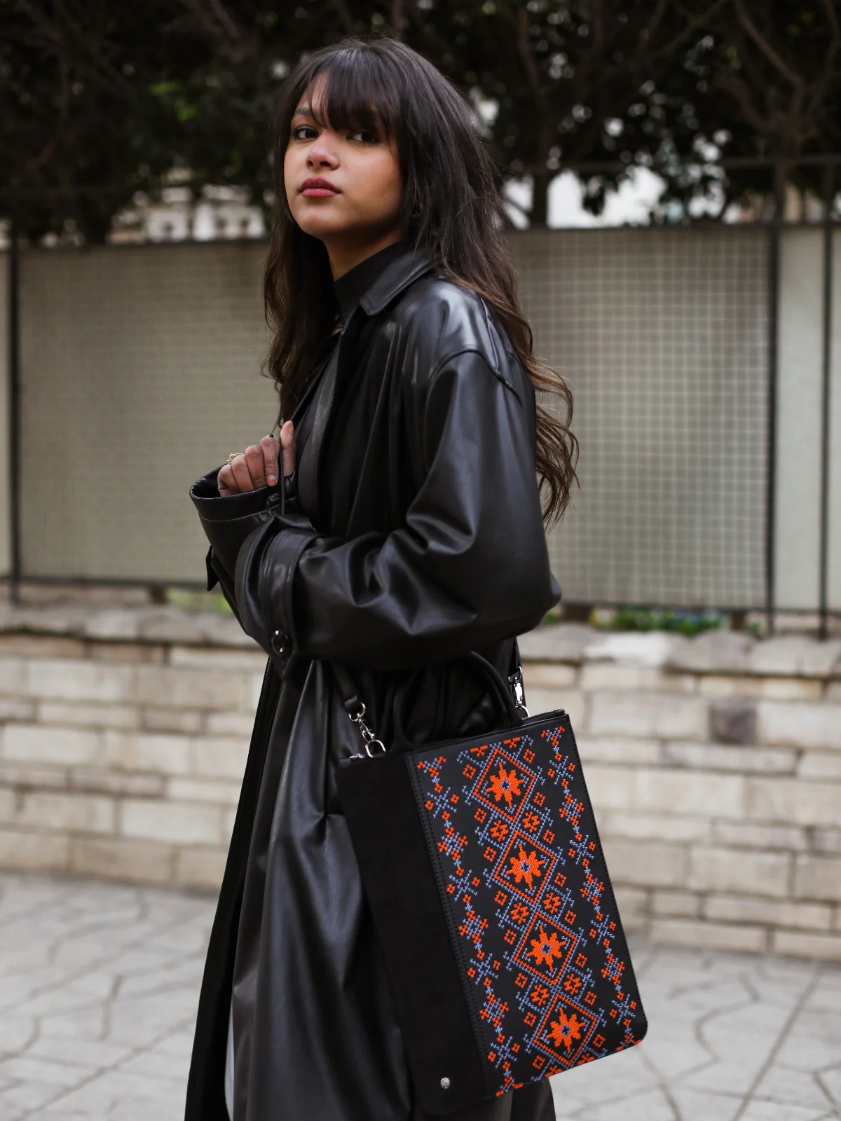 Ethnic Laptop Sleeve In Black - Image 2