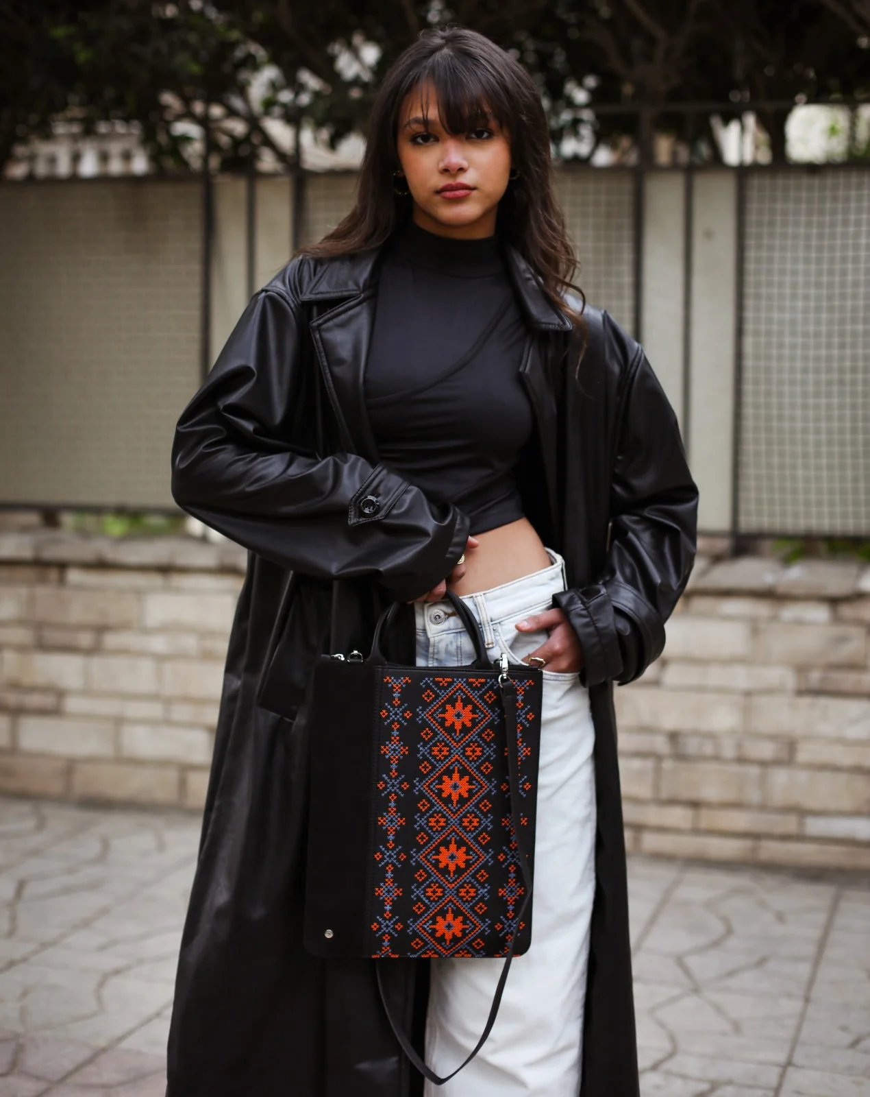 Ethnic Laptop Sleeve In Black - Image 3