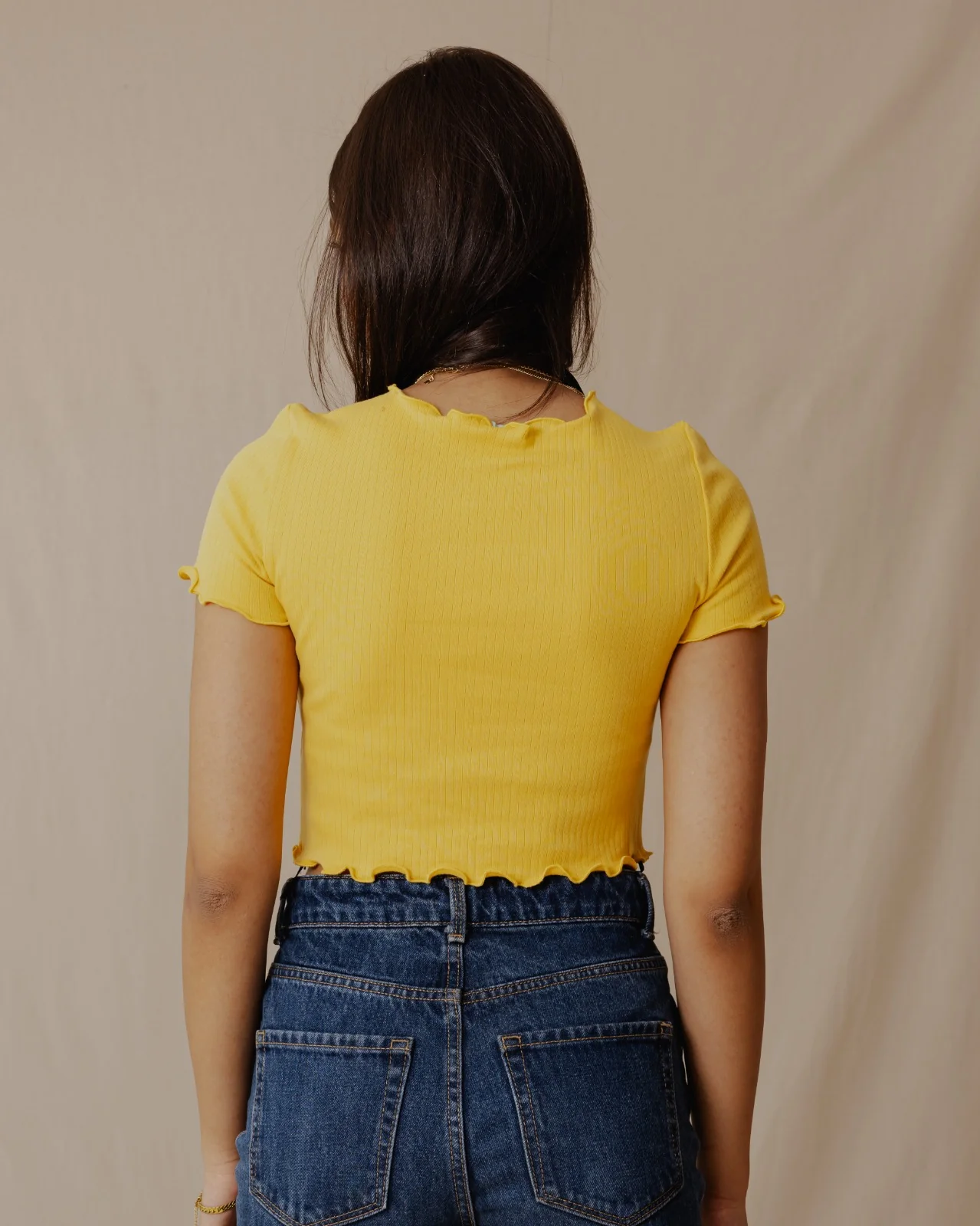 Everyday Crop Top Yellow - Image 2