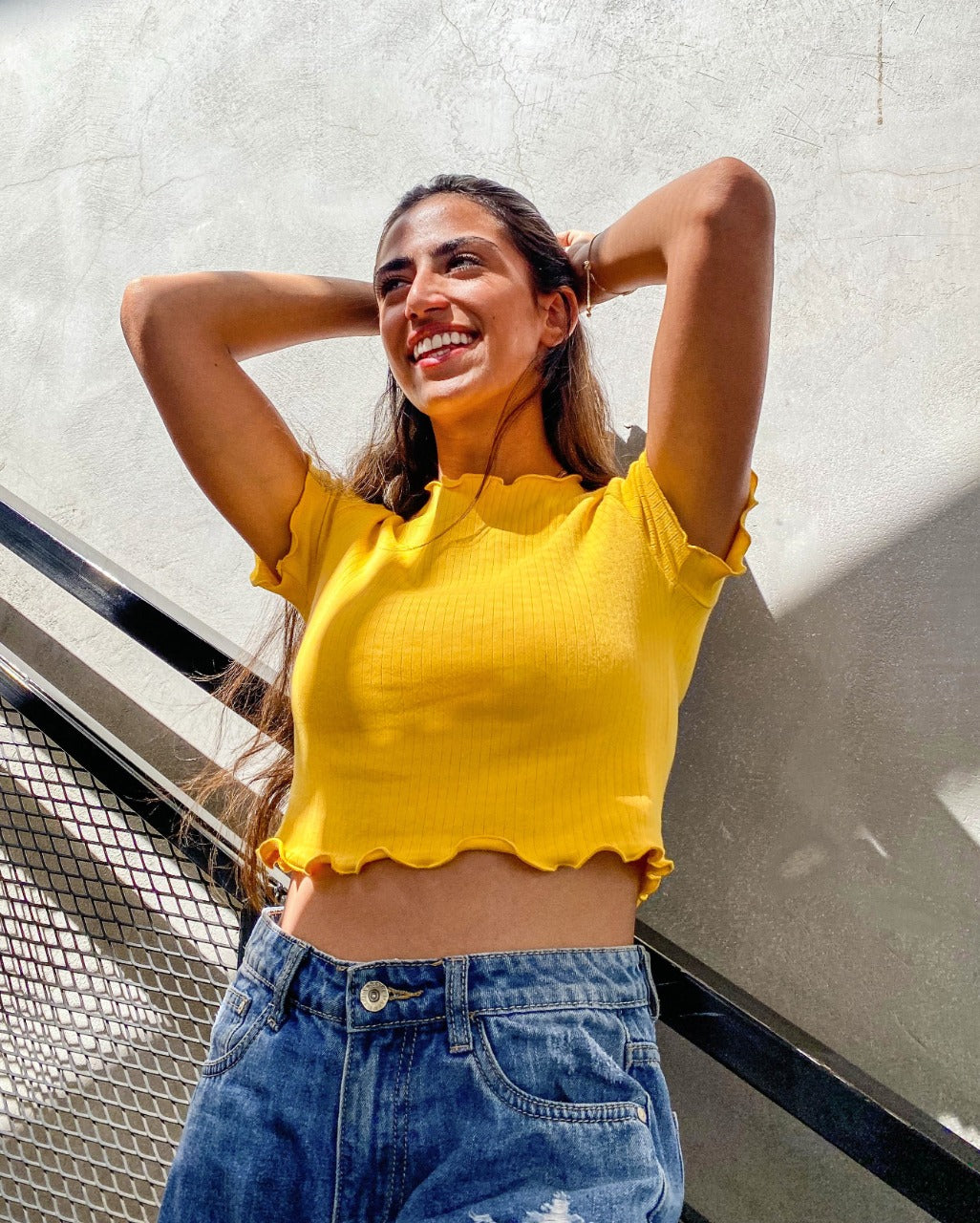 Everyday Crop Top Yellow - Image 5