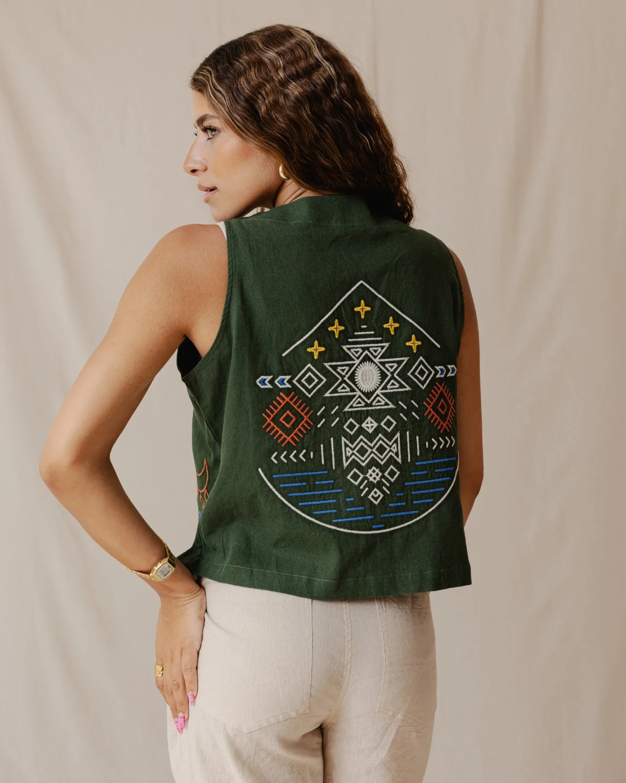 Freebird Vest Olive - Image 4