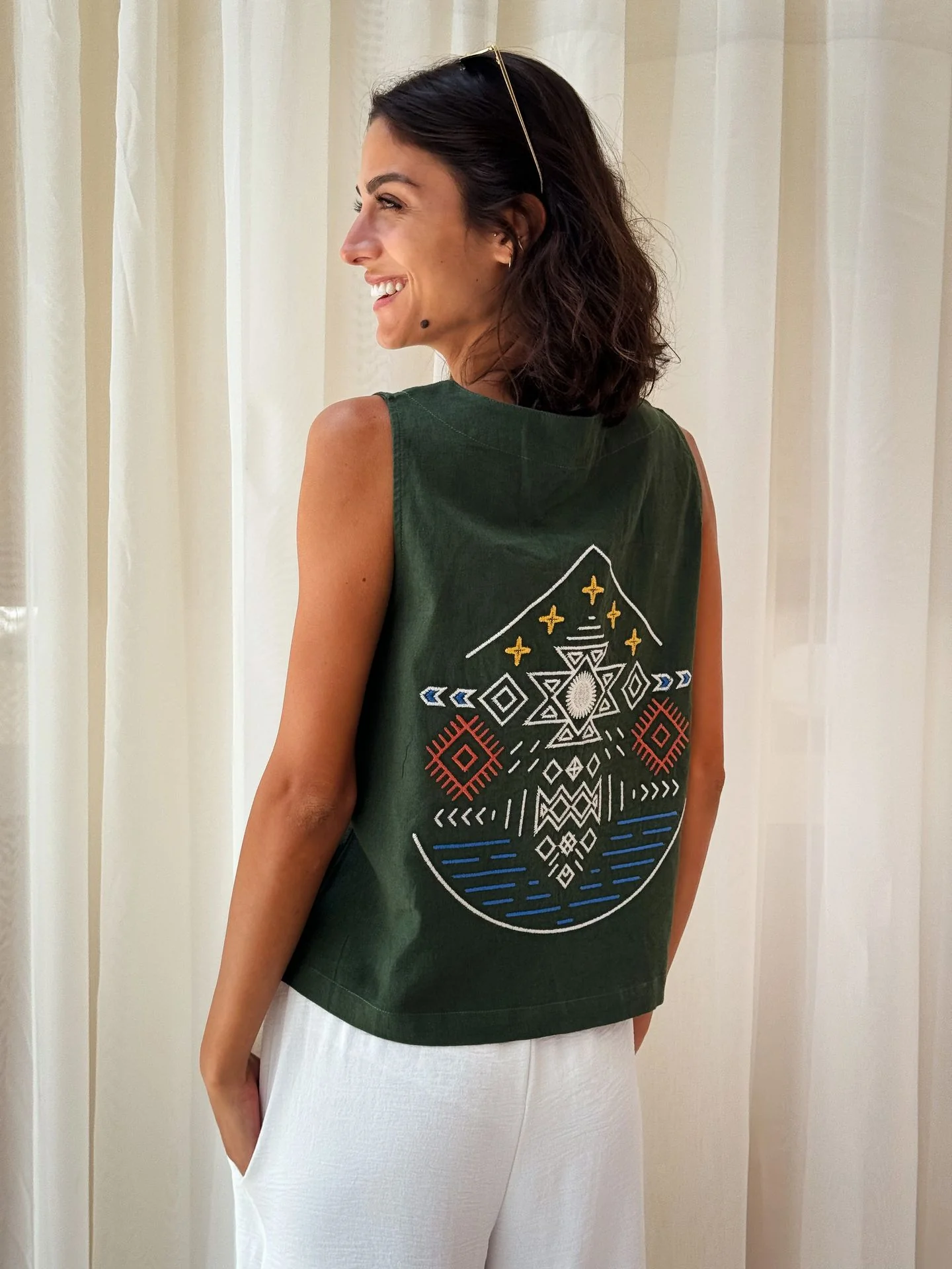 Freebird Vest Olive - Image 7