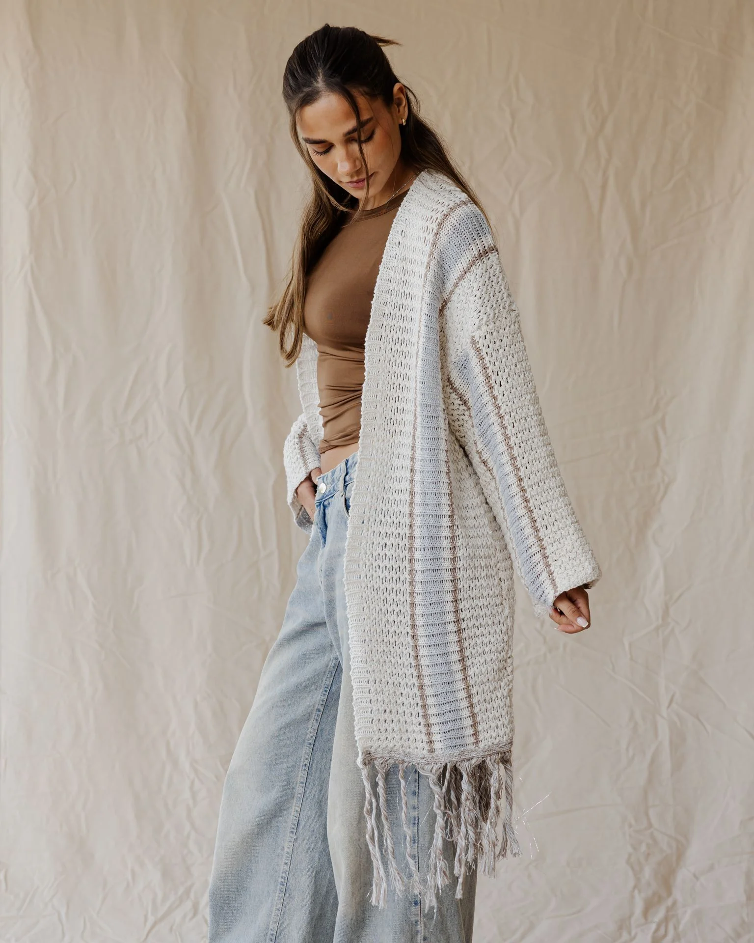 Frost Fringe Cardigan - Image 3
