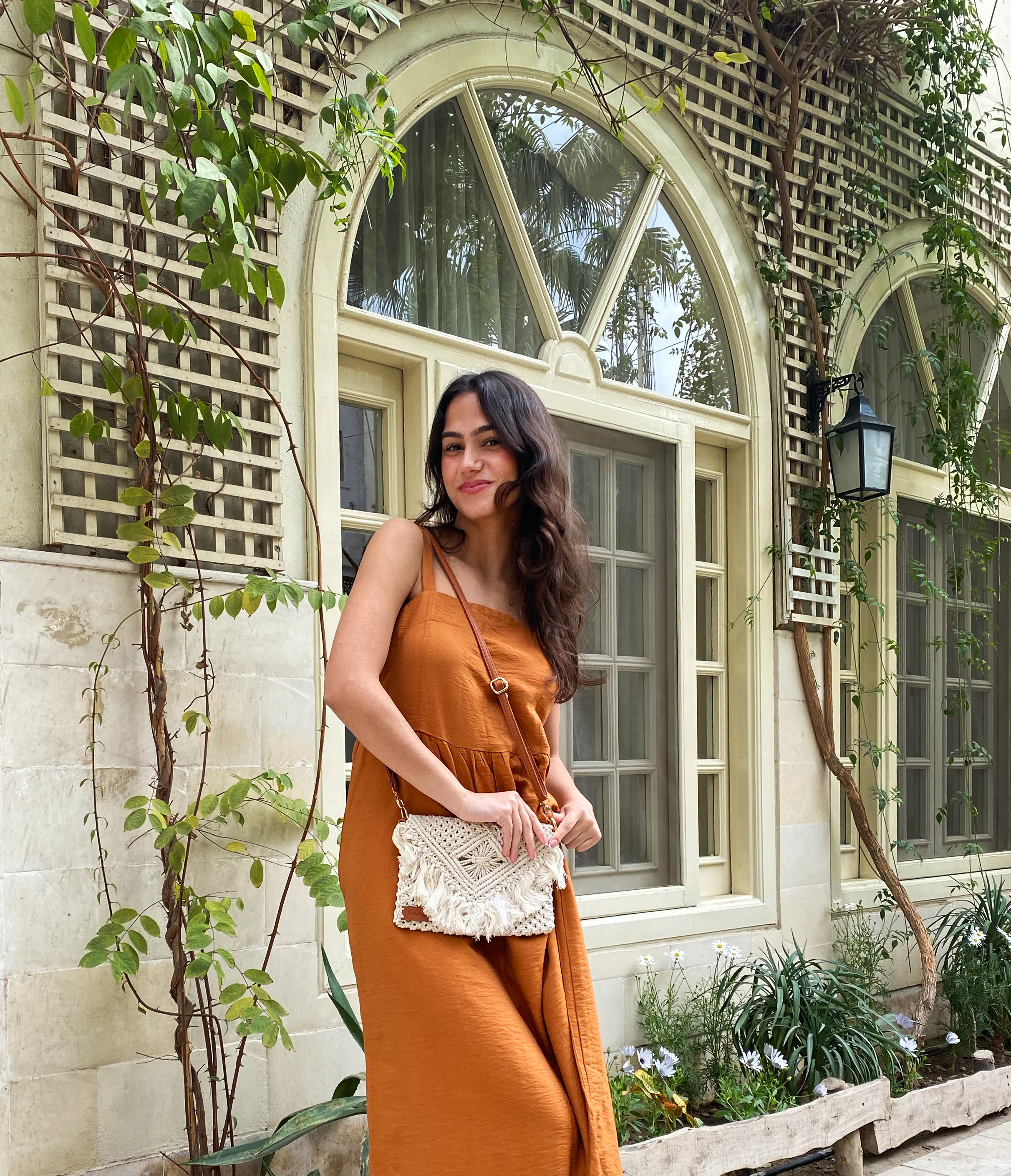 Gaia Macrame Clutch Off-White - Image 3
