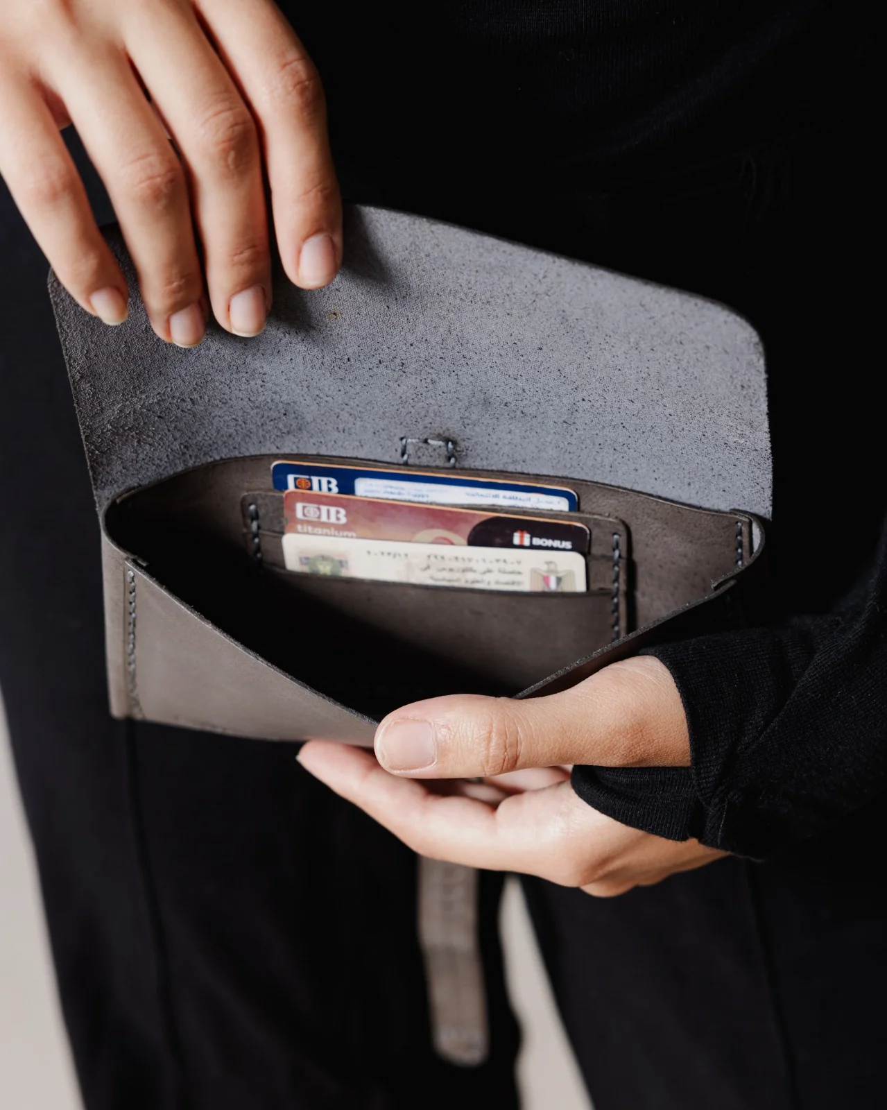 Mahalla Genuine Purse Black - Image 3