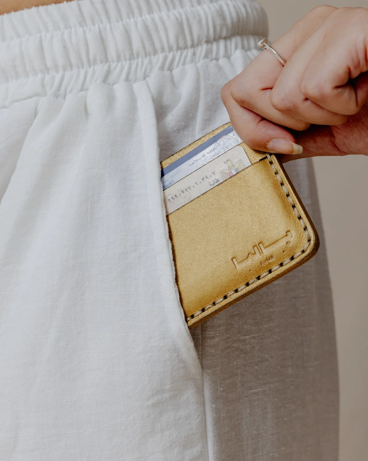 Genuine Gleam Card Holder Gold - Image 2