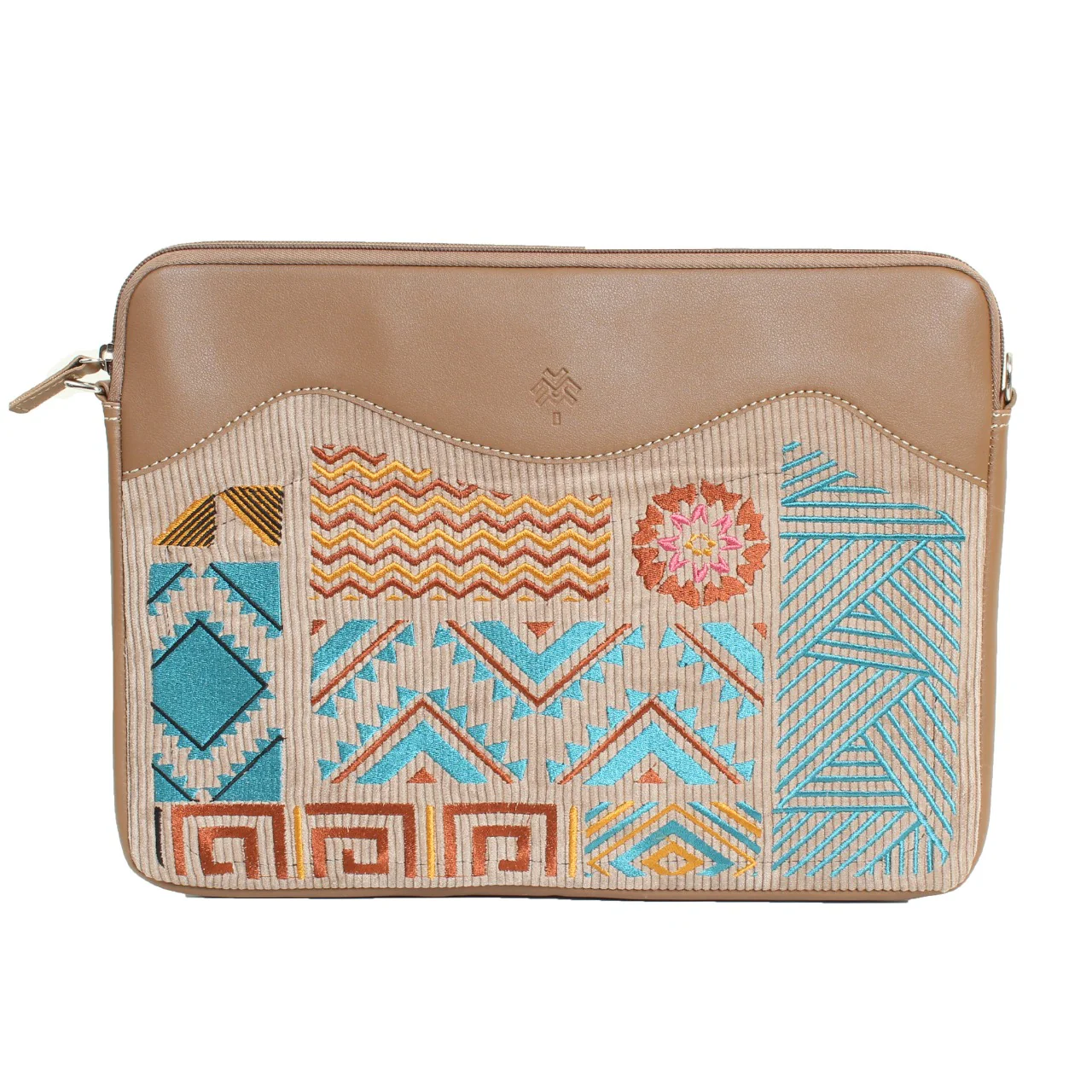 Geometric Laptop Sleeve Cafe - Image 3