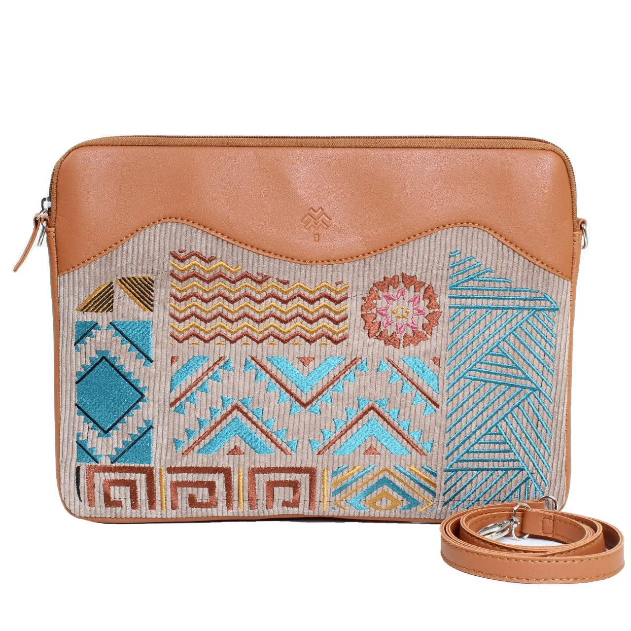 Geometric Laptop Sleeve Havane - Image 3