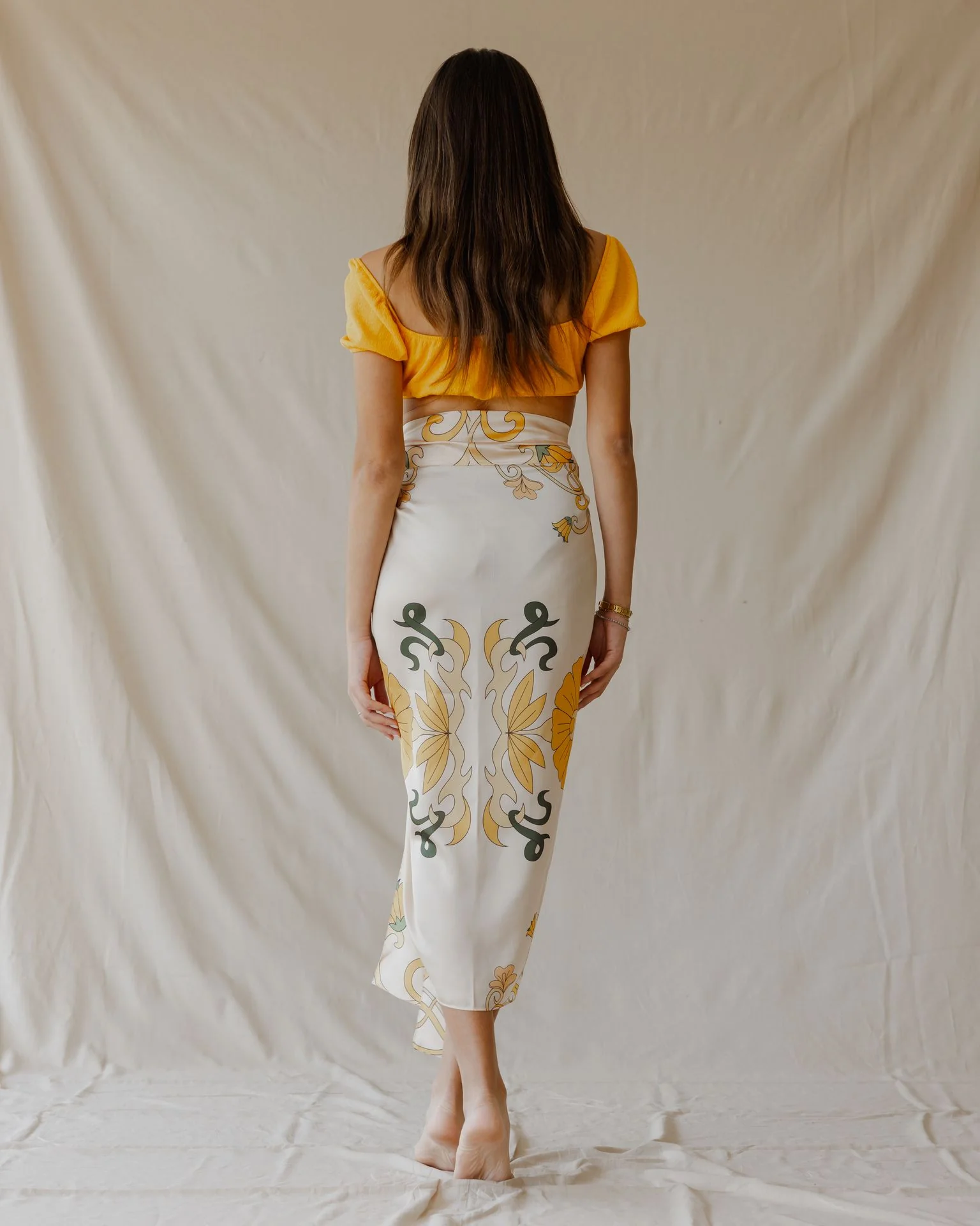 Golden Petal Muse Sarong - Image 3