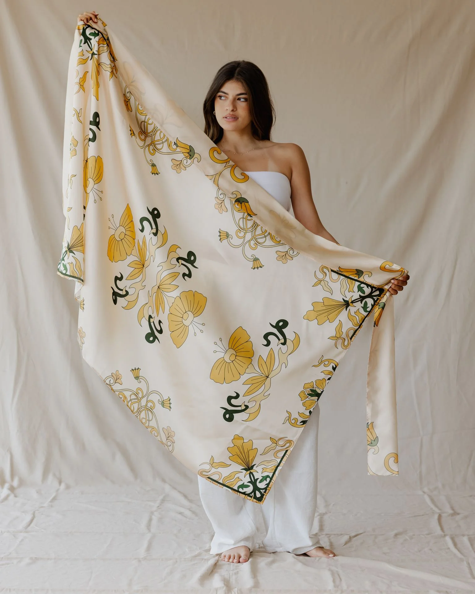 Golden Petal Muse Sarong - Image 5