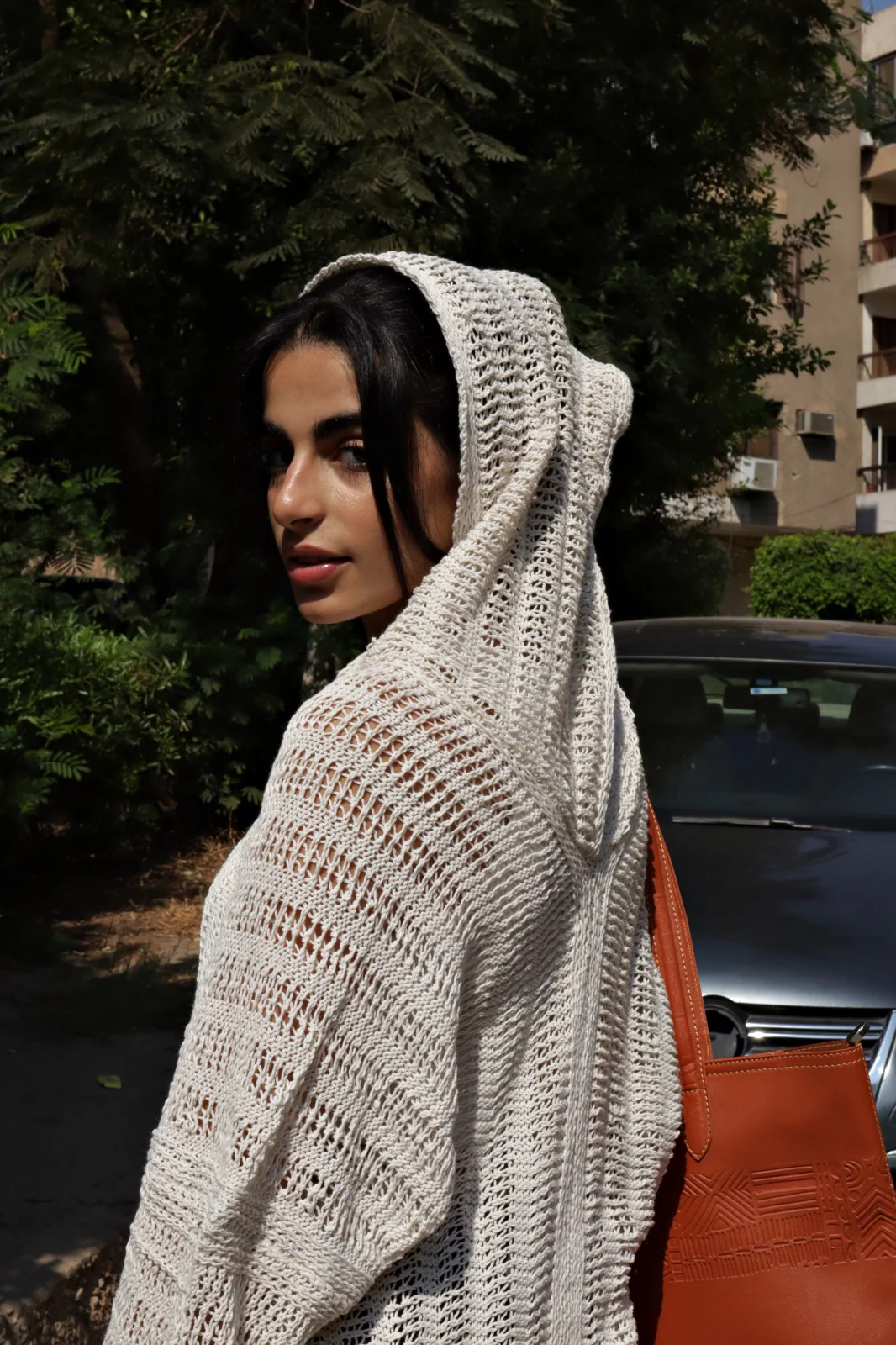 Handmade Trico Hoodie Off-White - Image 7