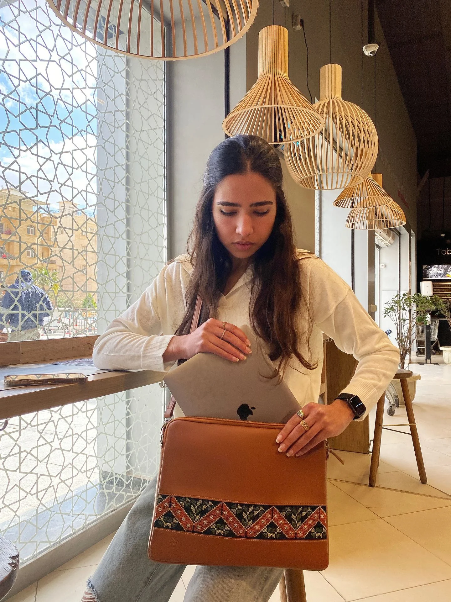 Havane X Green Etamine Laptop Sleeve - Image 14