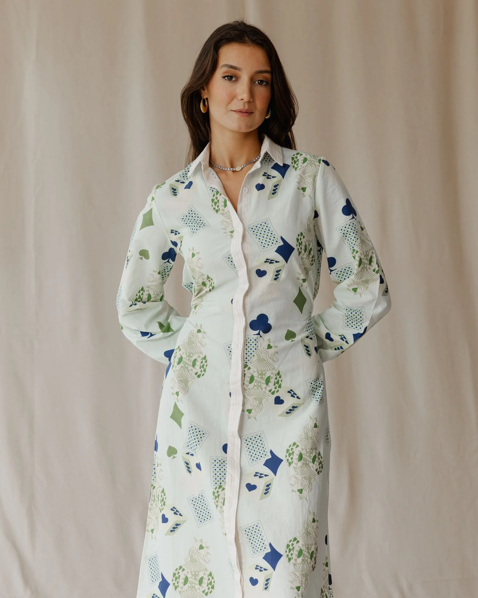 Hearts on Deck Linen Dress - Image 3