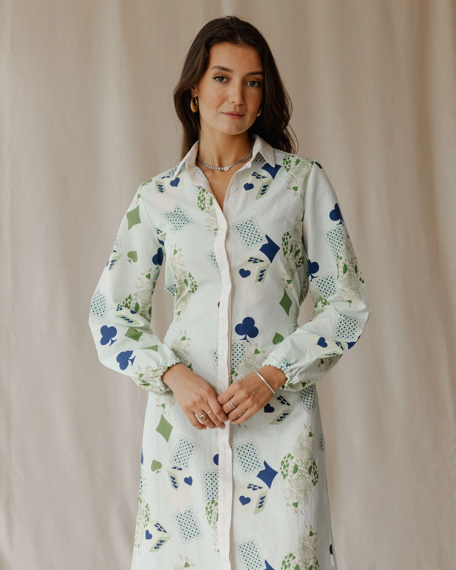Hearts on Deck Linen Dress - Image 4