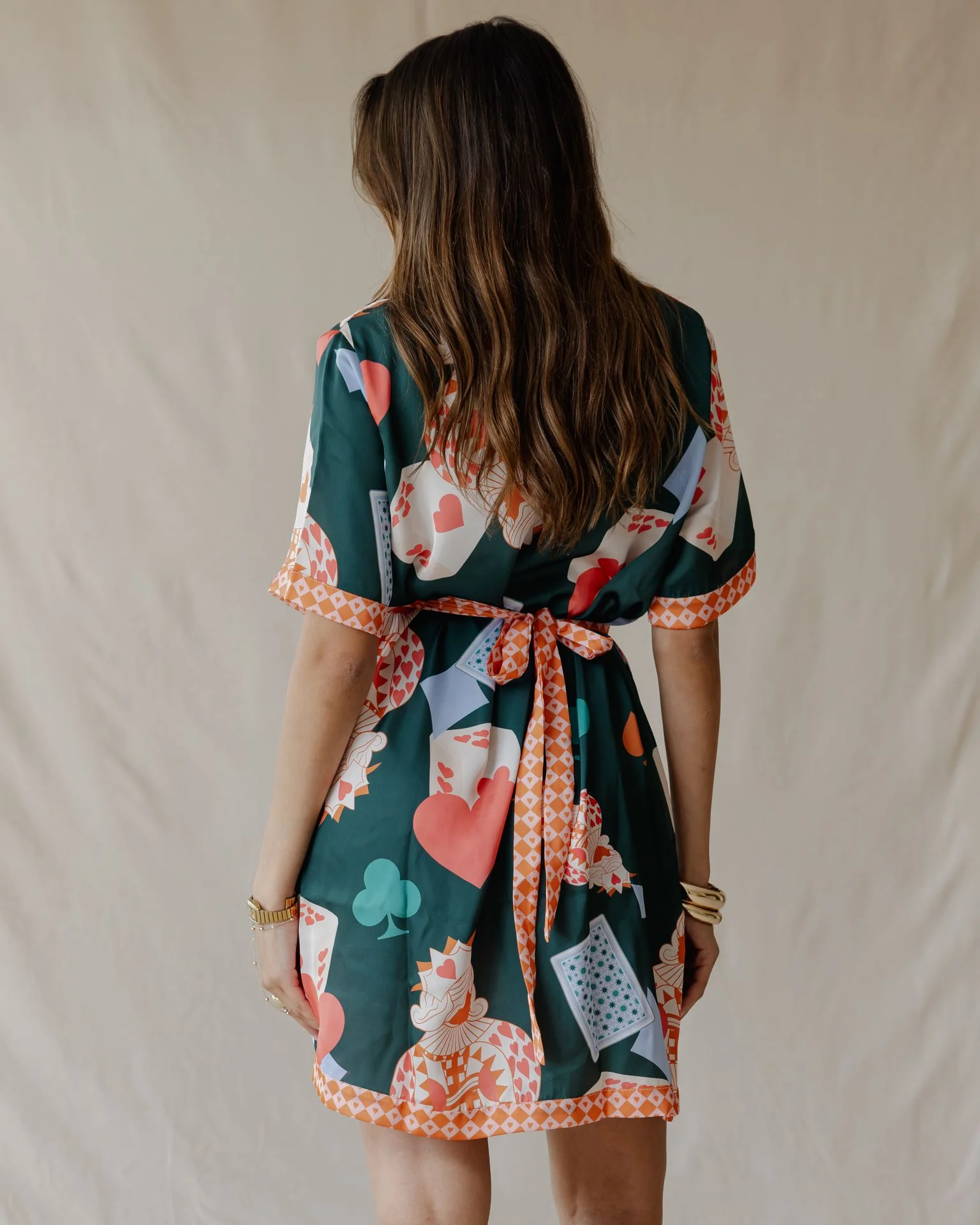 Hearts On Deck Satin Shirt Dress - Image 6