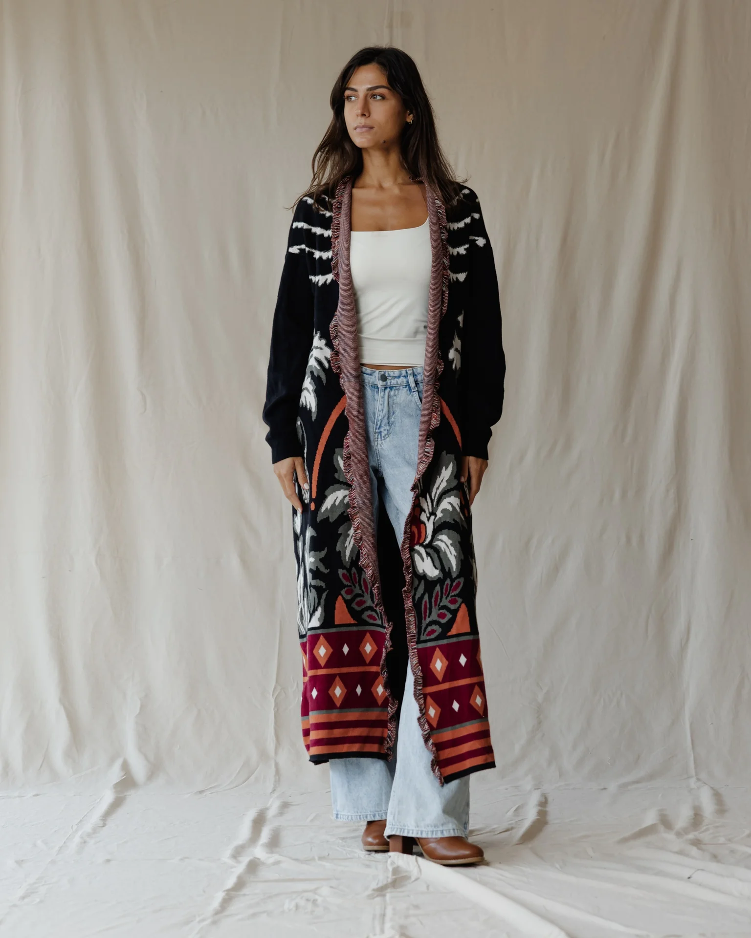 Heritage Bloom Knit Cardigan - Image 2