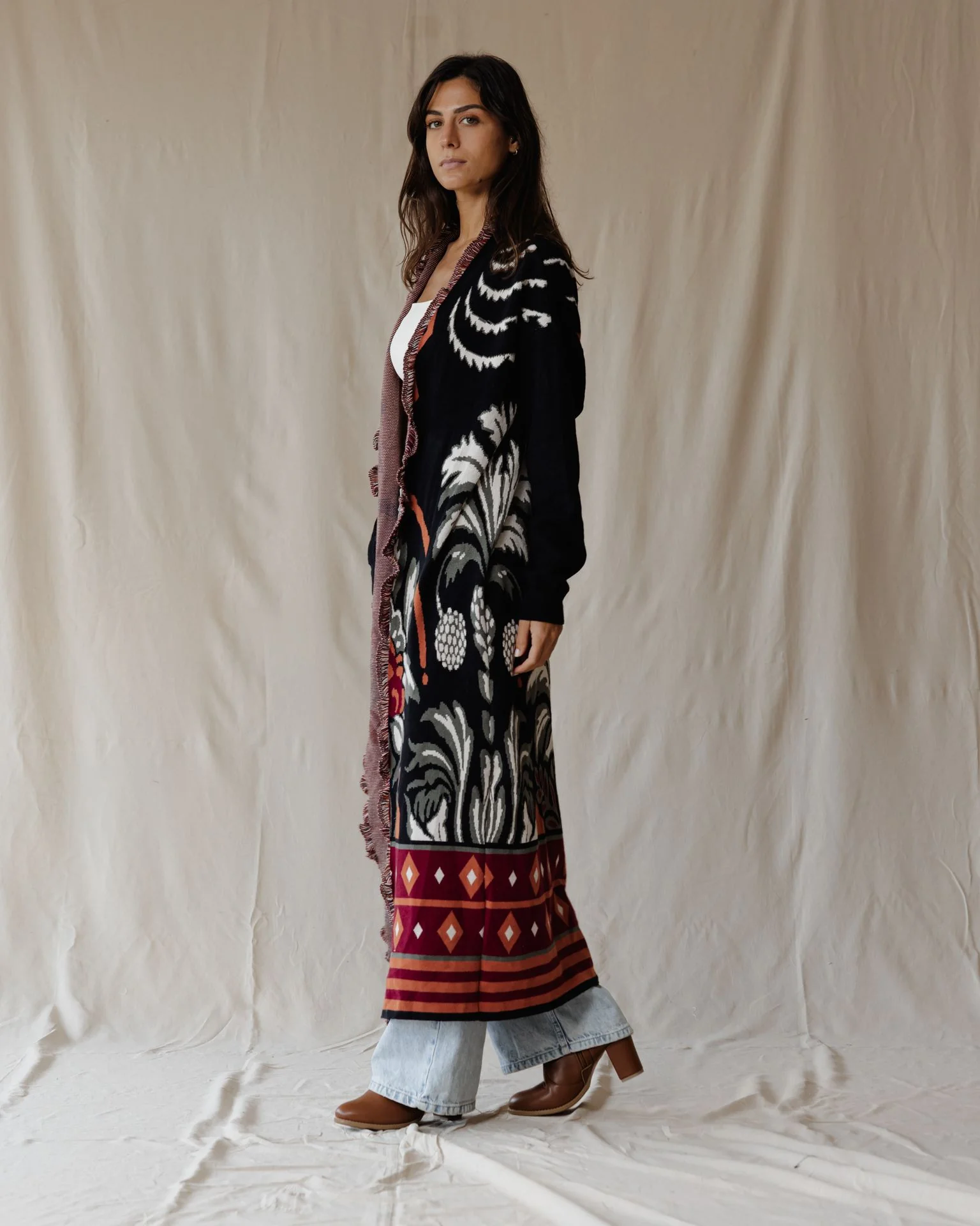 Heritage Bloom Knit Cardigan - Image 3